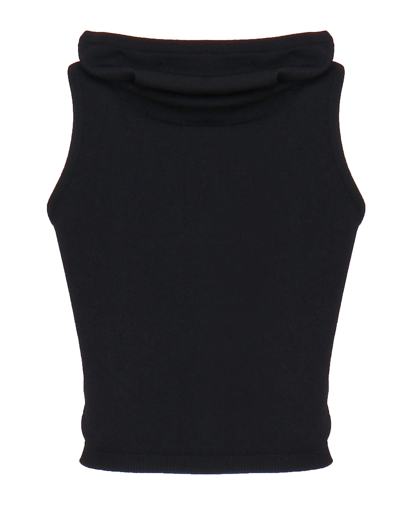 Alaia Black Hooded Top - NOIR ALAIA