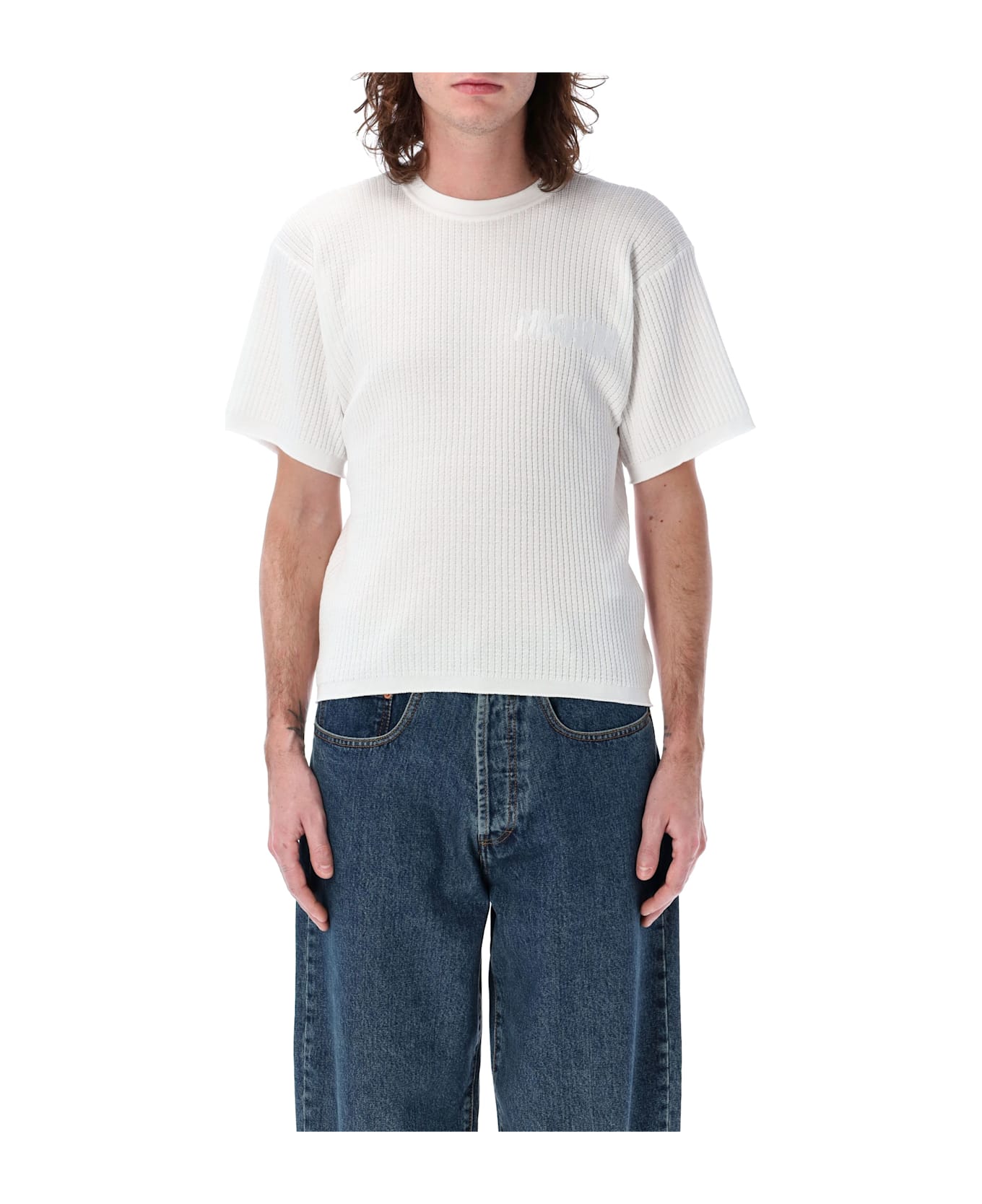 Magliano Waffle Tee - White