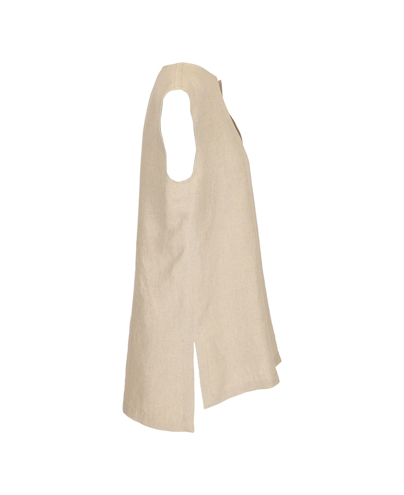 'colimbo' Linen Top - Thumbnail 4