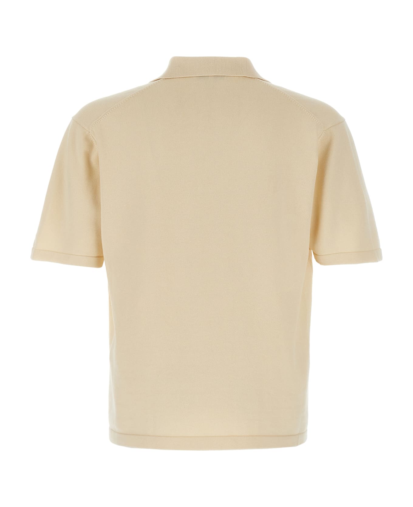 Maison Kitsuné 
bold Fox Head
 Polo Shirt - Beige