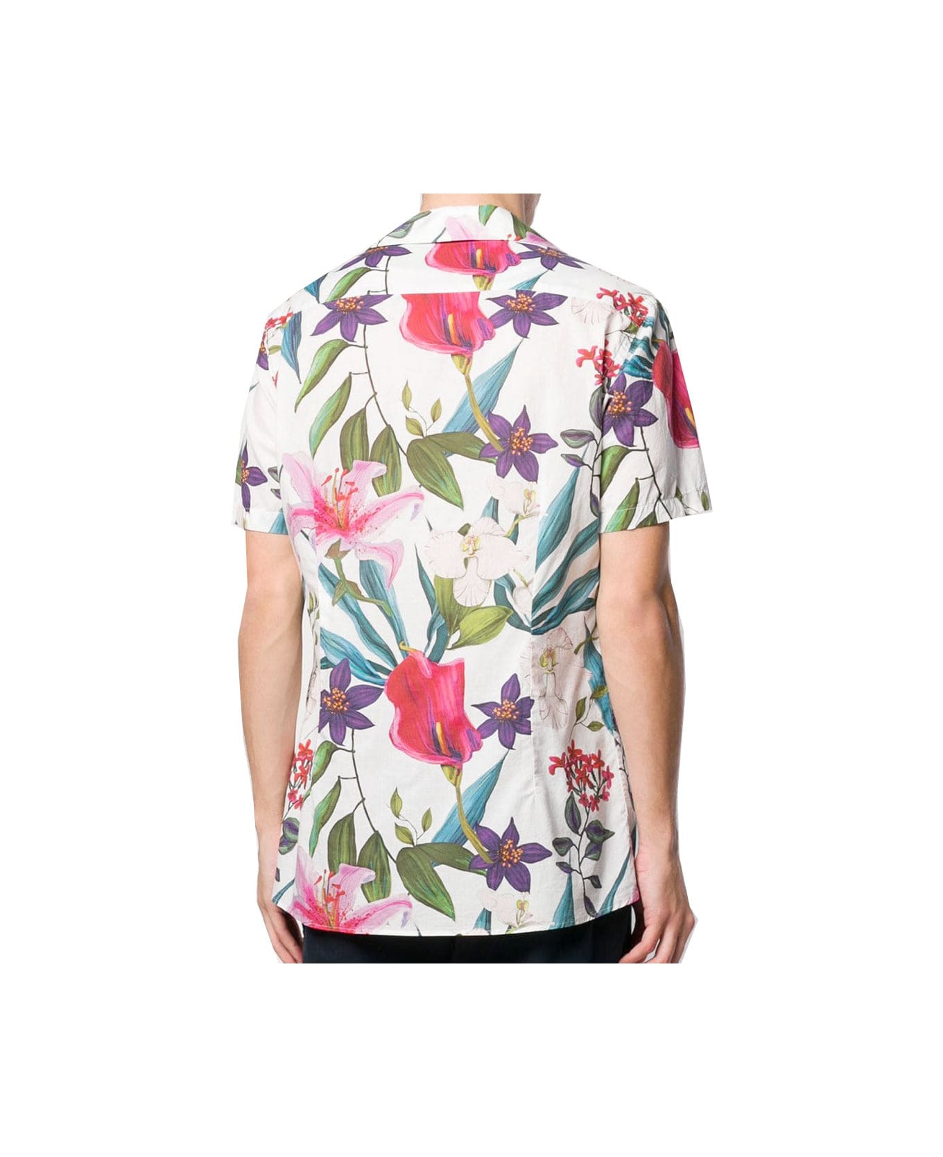MC2 Saint Barth Tropical Print Man Shirt - MULTICOLOR