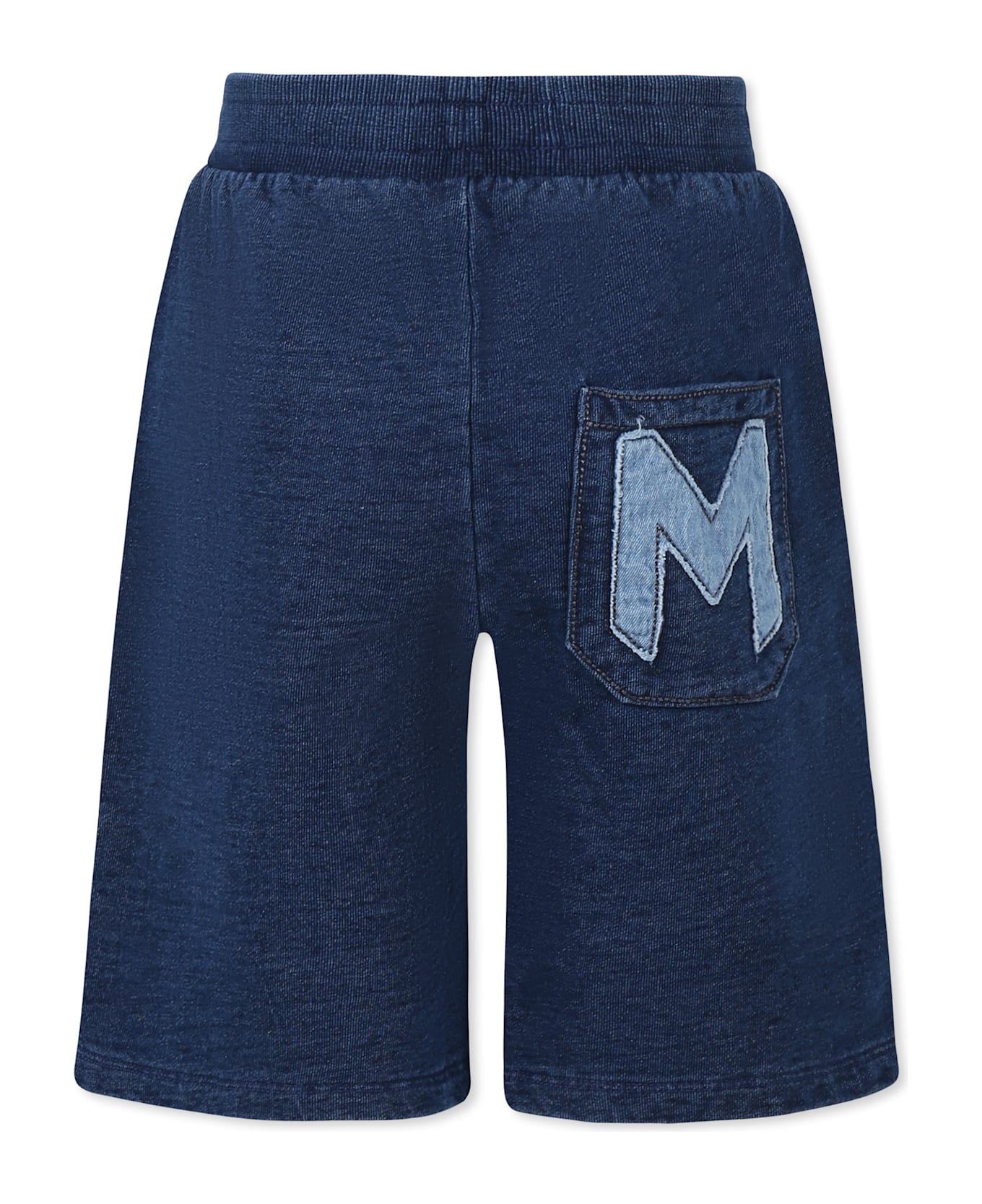 Little Marc Jacobs Blue Shorts For Boy With Logo - Blue