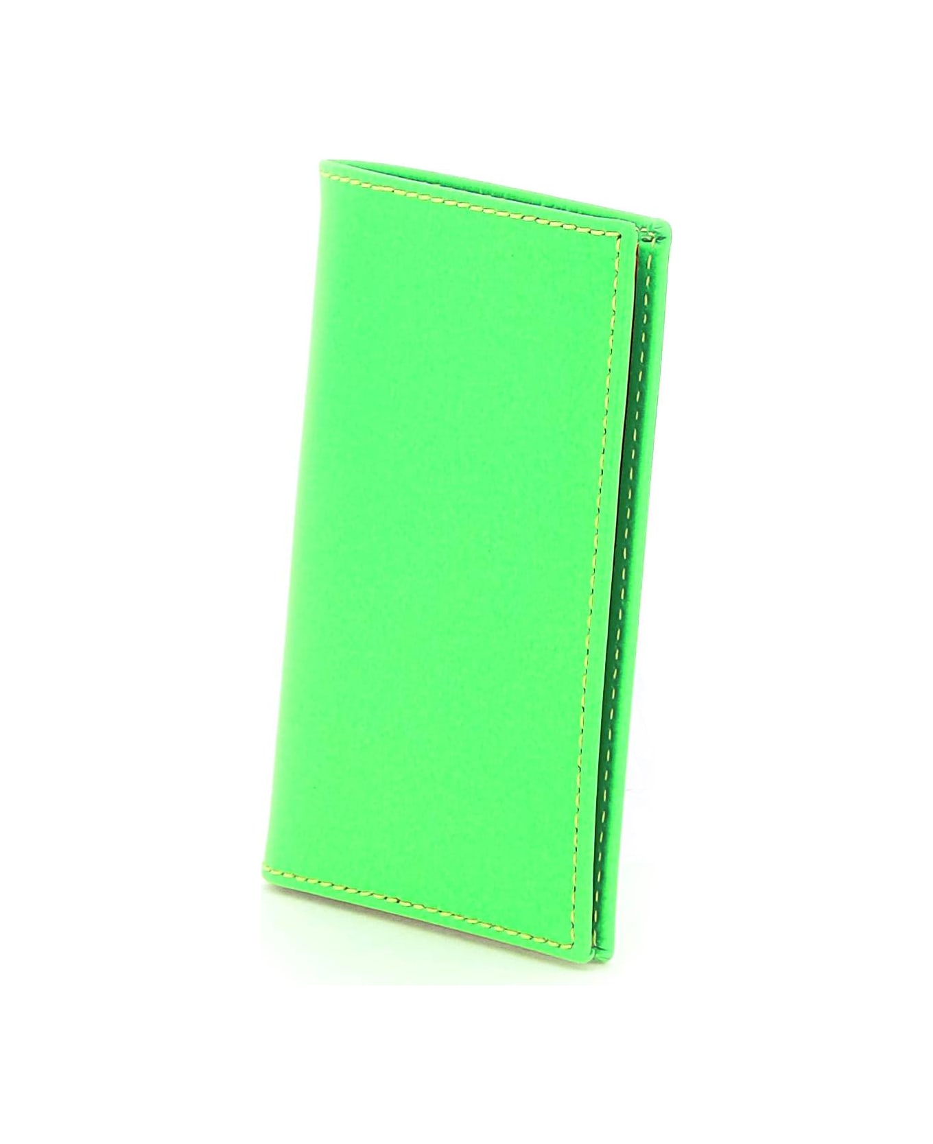 Comme des Garçons Wallet Super Fluo Wallet - GREEN (Blue)