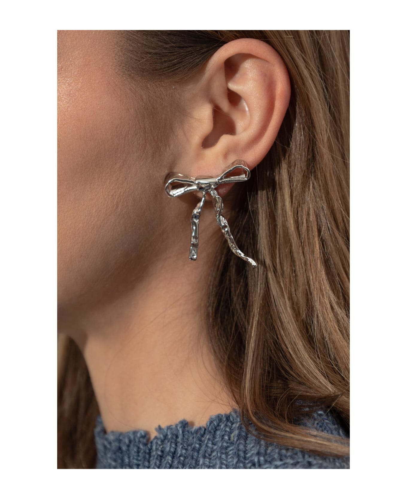Marni Bow Earrings - SILVER