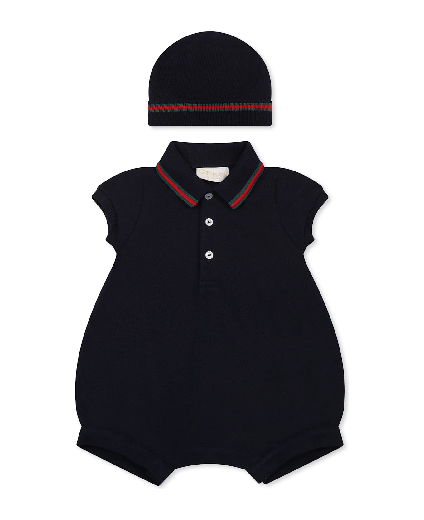 Gucci Blue Babygrow Set For Baby Boy With - Blue
