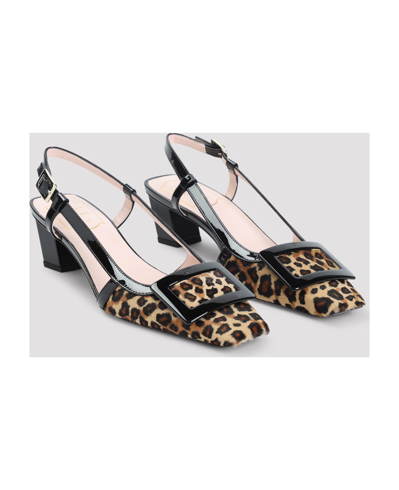 Roger Vivier Bv Pony Sling Back - Naturale