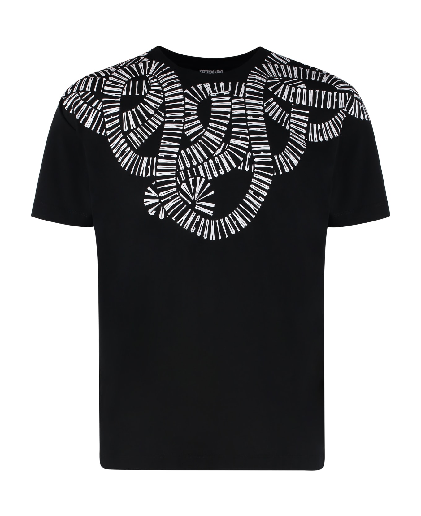 Marcelo Burlon Cotton Crew-neck T-shirt - black