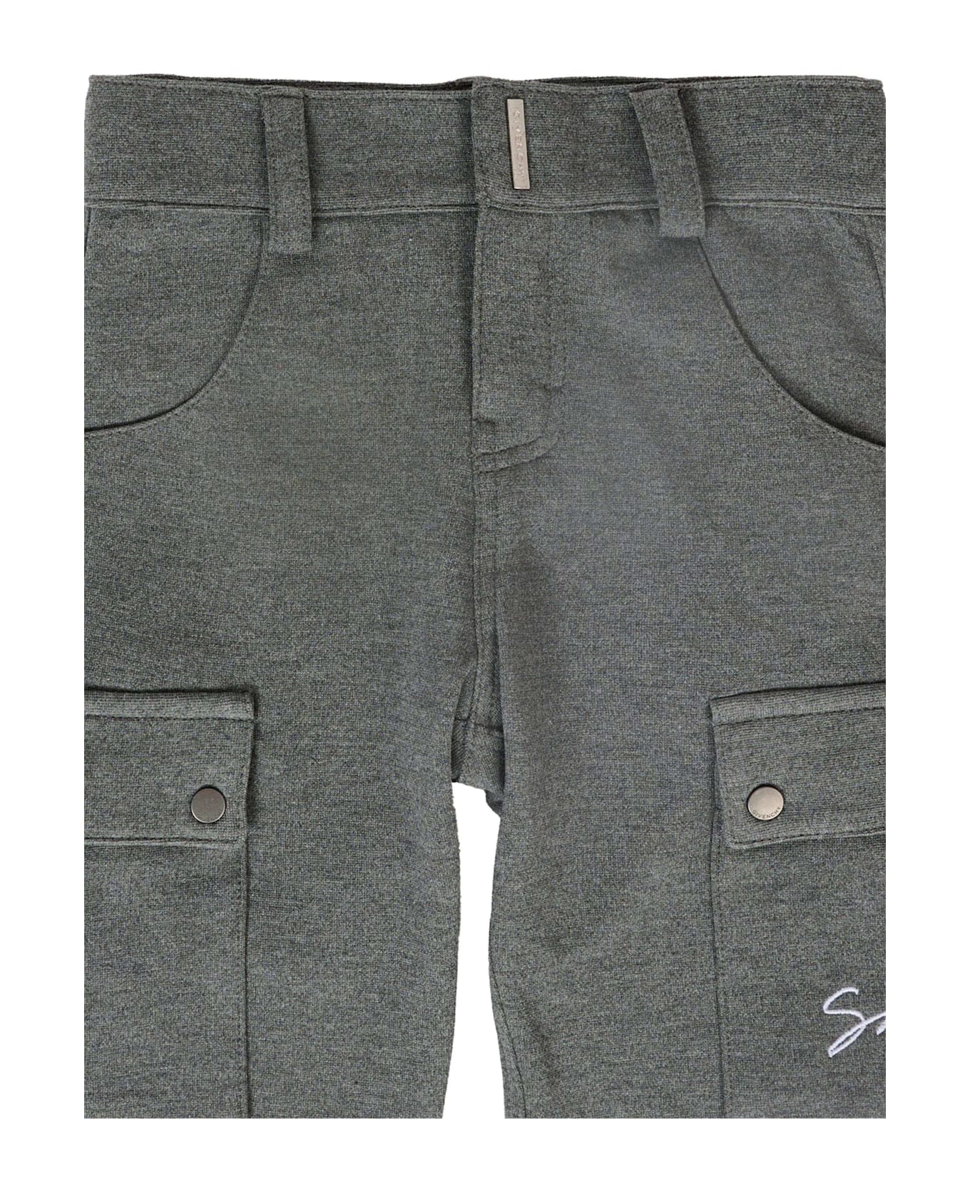 Givenchy Grey Trousers For Baby Boy With Logo - Grey