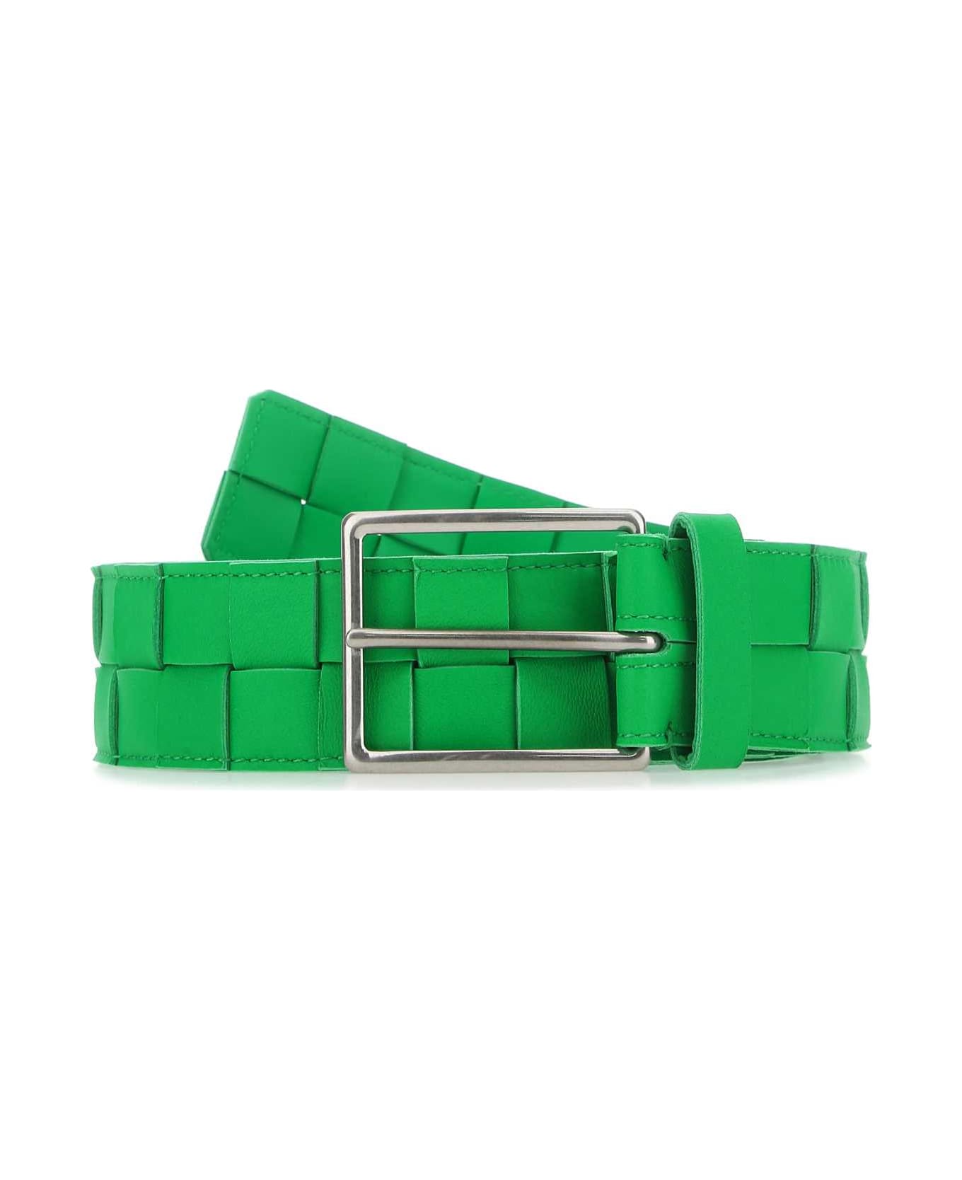 Bottega Veneta Green Leather Belt - 3724