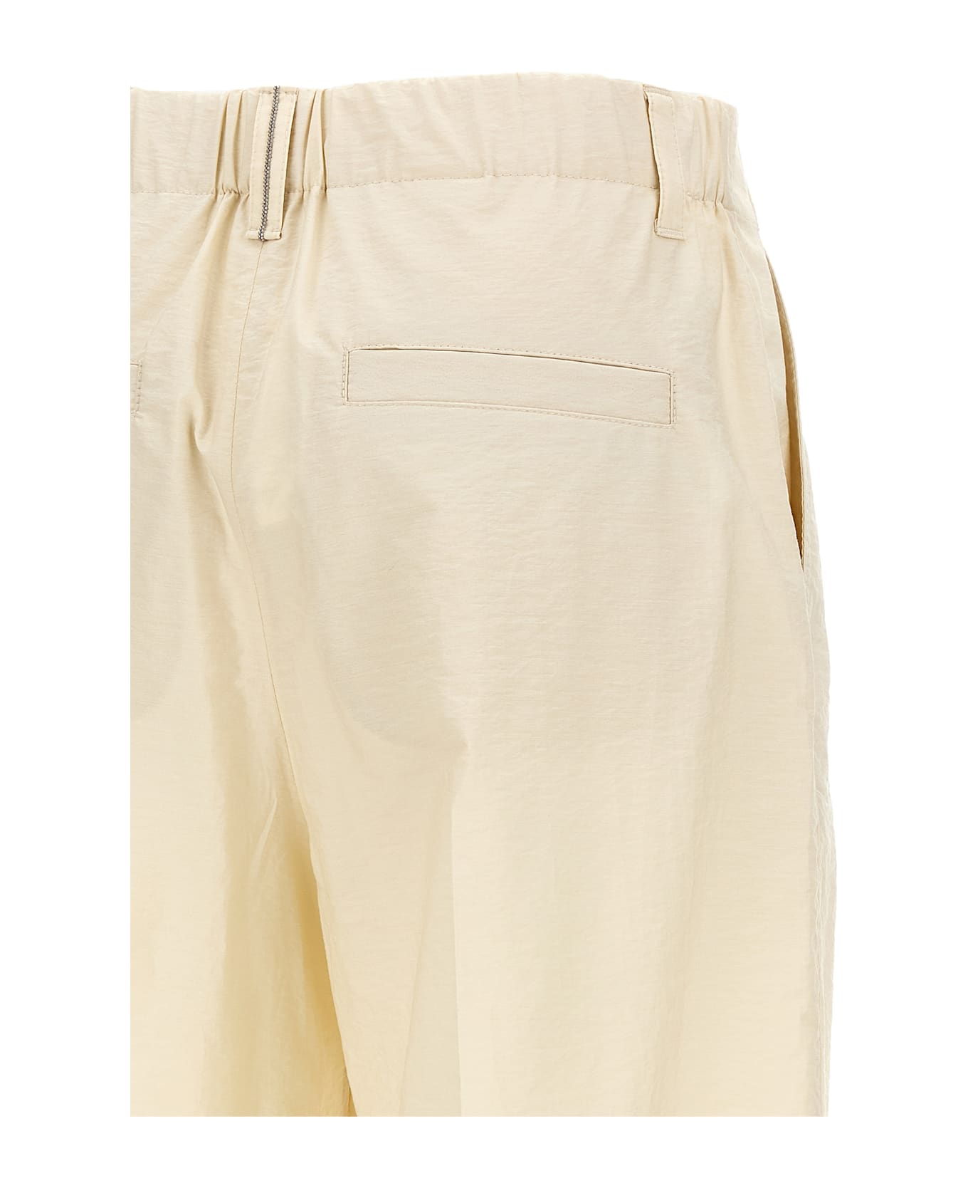 Brunello Cucinelli Cotton Trousers - Beige