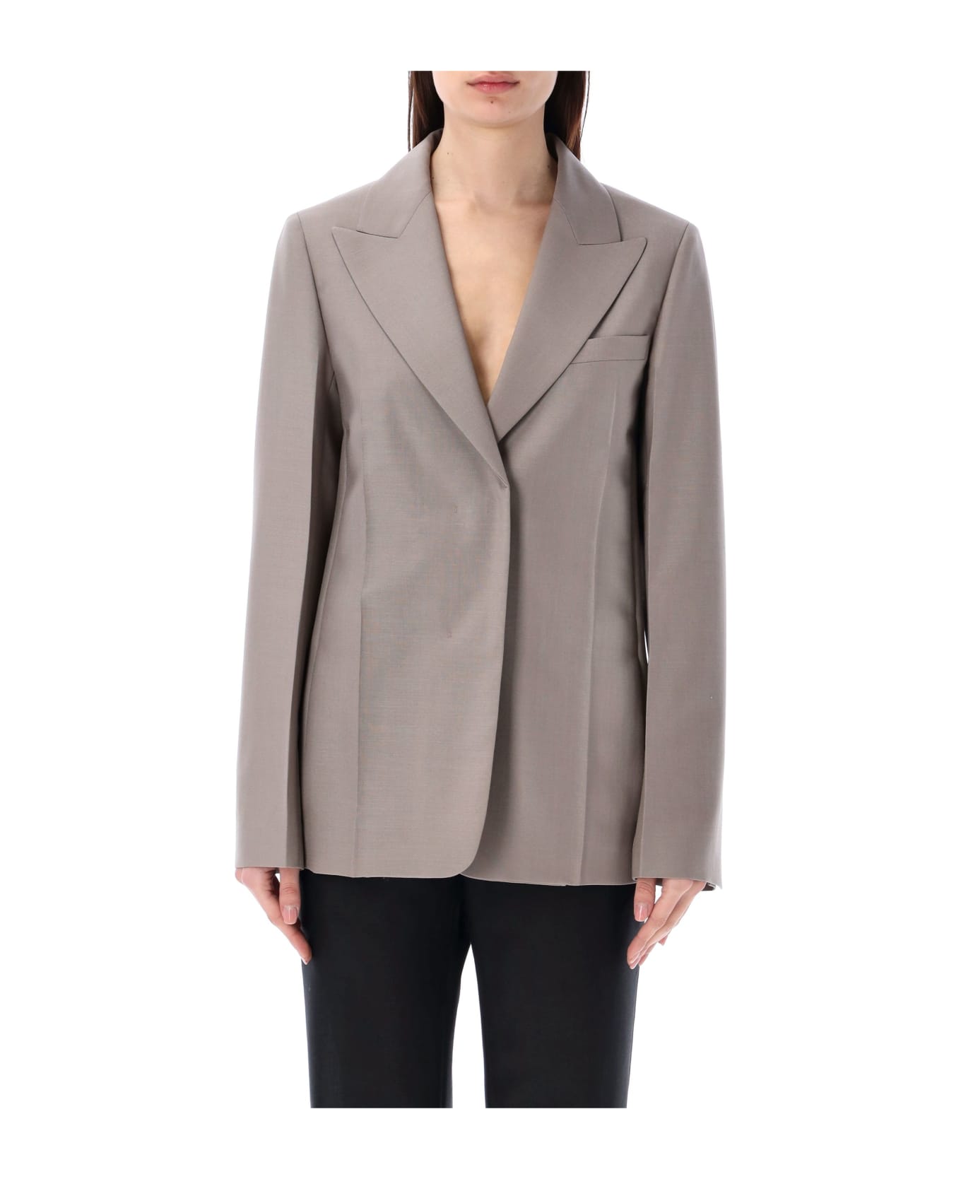 Fendi Deconstructed Tailored Jacket - ASH GREY