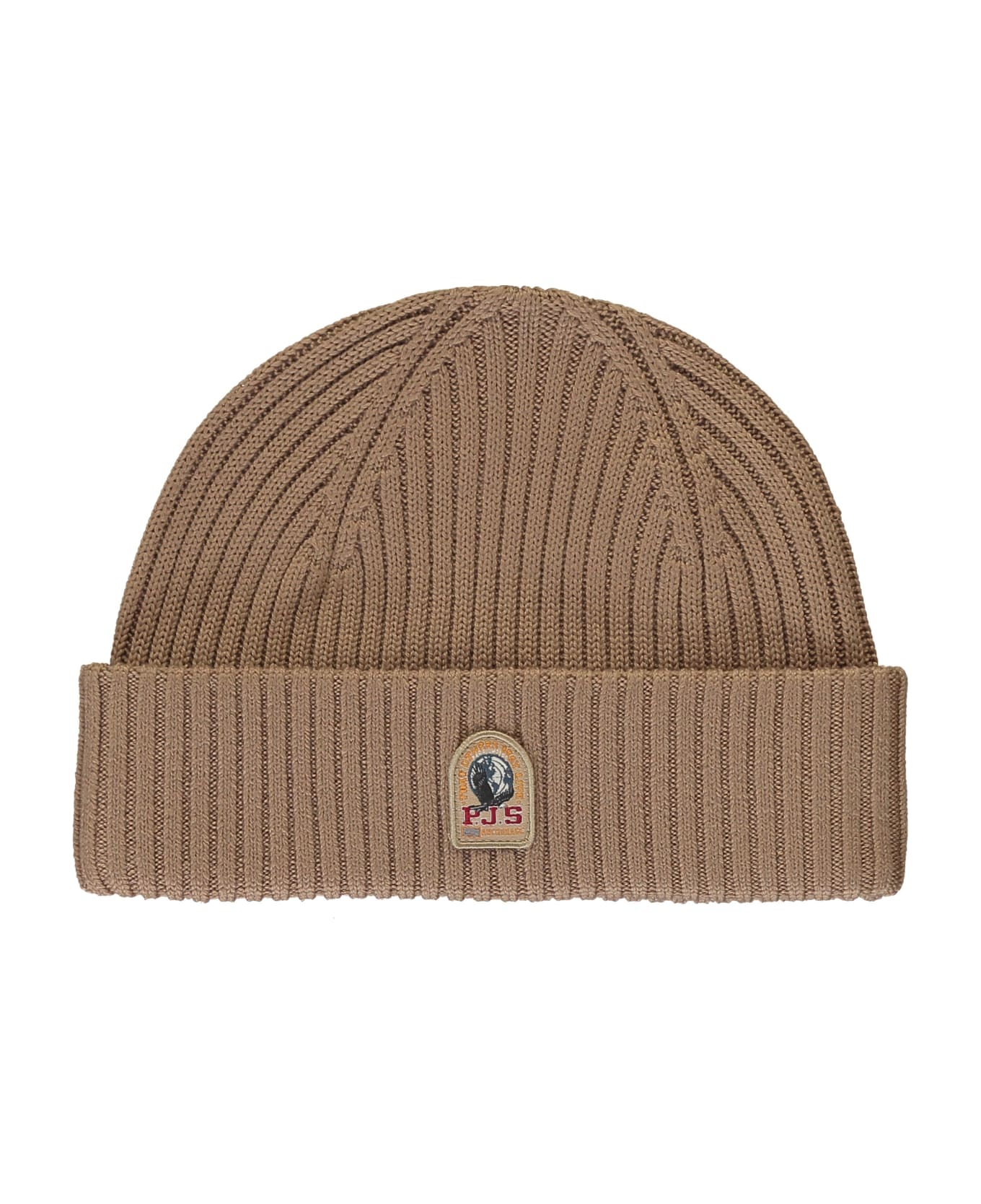 Parajumpers Ribbed Knit Beanie - Beige