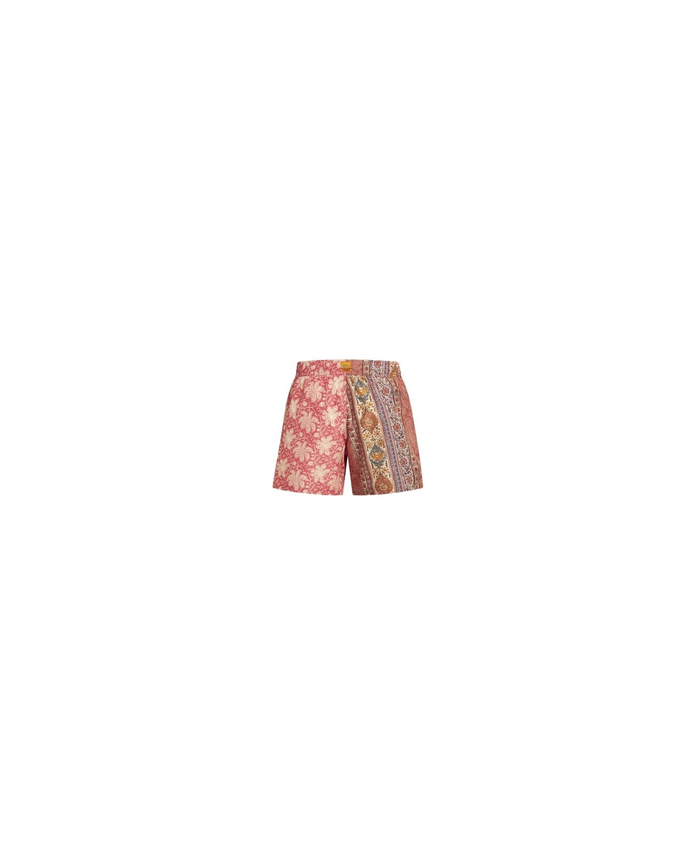 Etro Patterned Double Swimsuit - Red