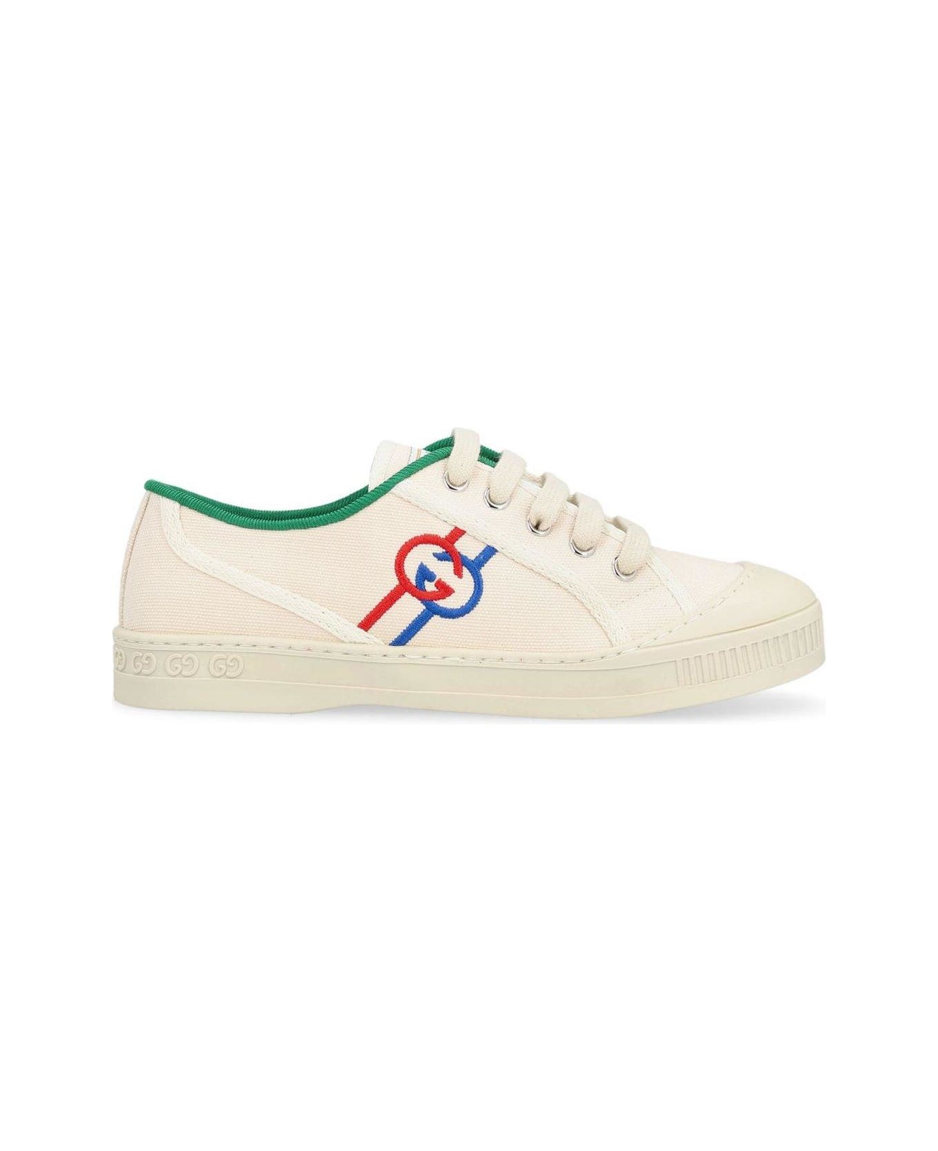 Gucci Tennis 1977 Lace-up Sneakers - Greggio  White