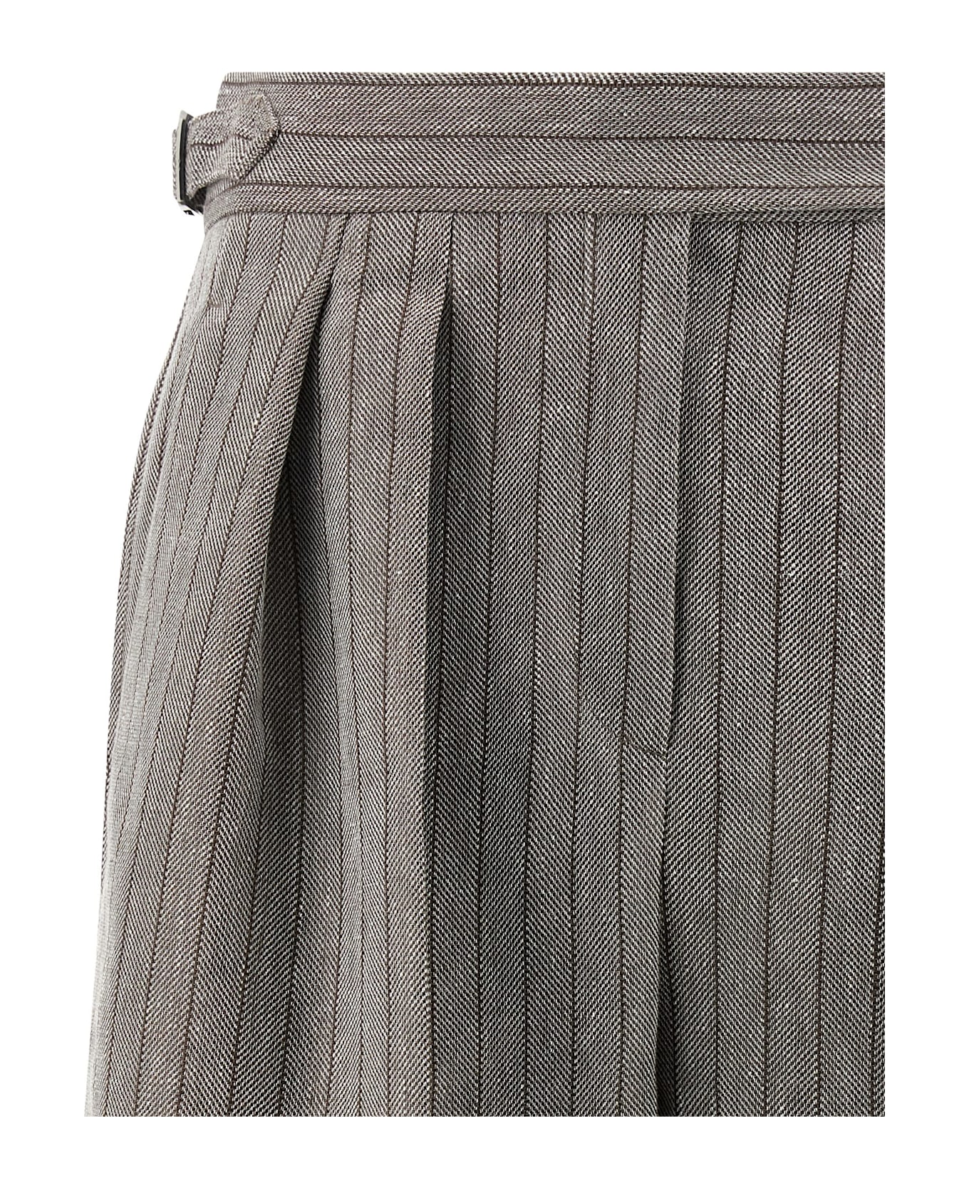 Brunello Cucinelli Herringbone Bermuda Shorts - Multicolor