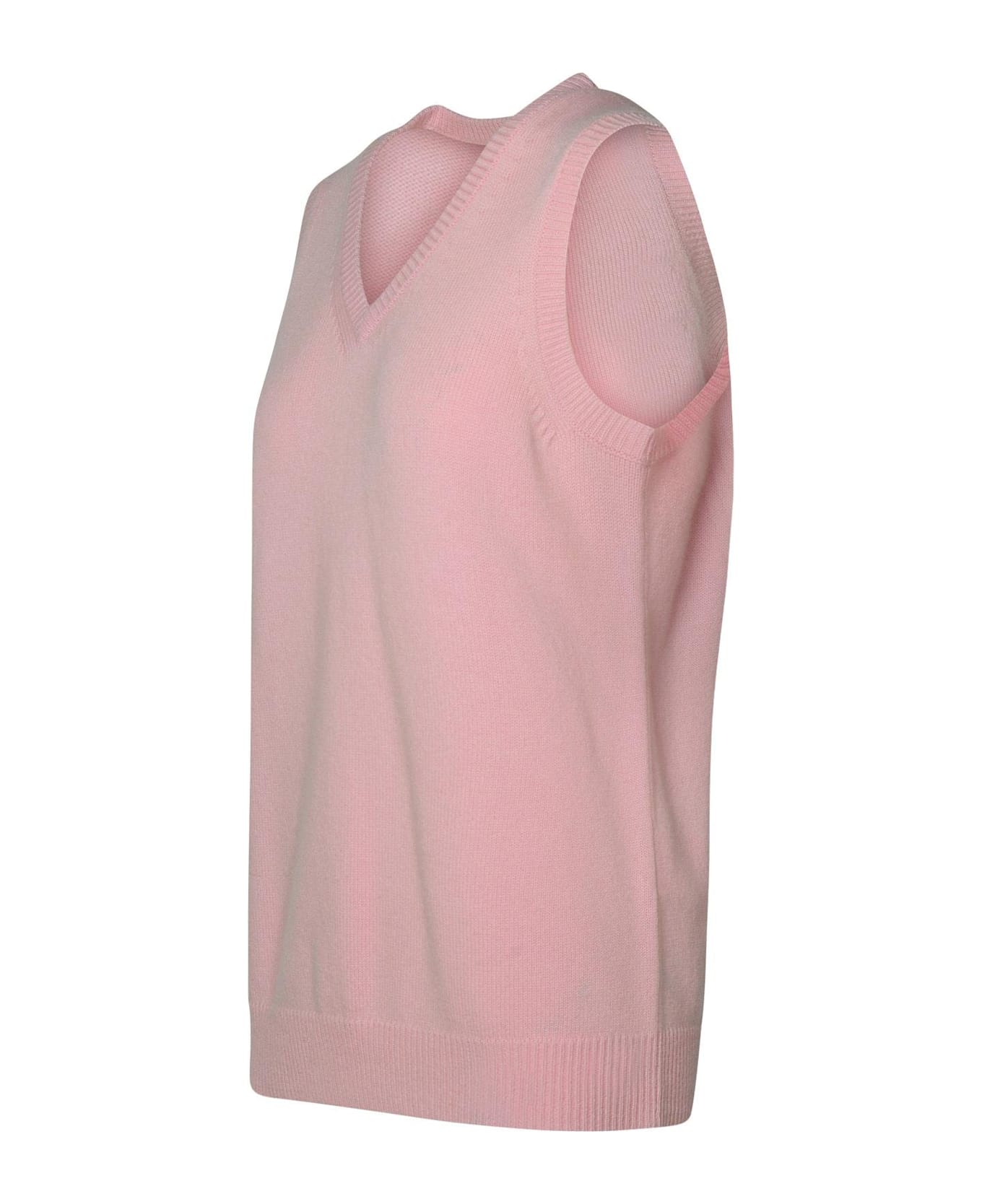 SportMax Gimmy V-neck Knitted Top - Pink