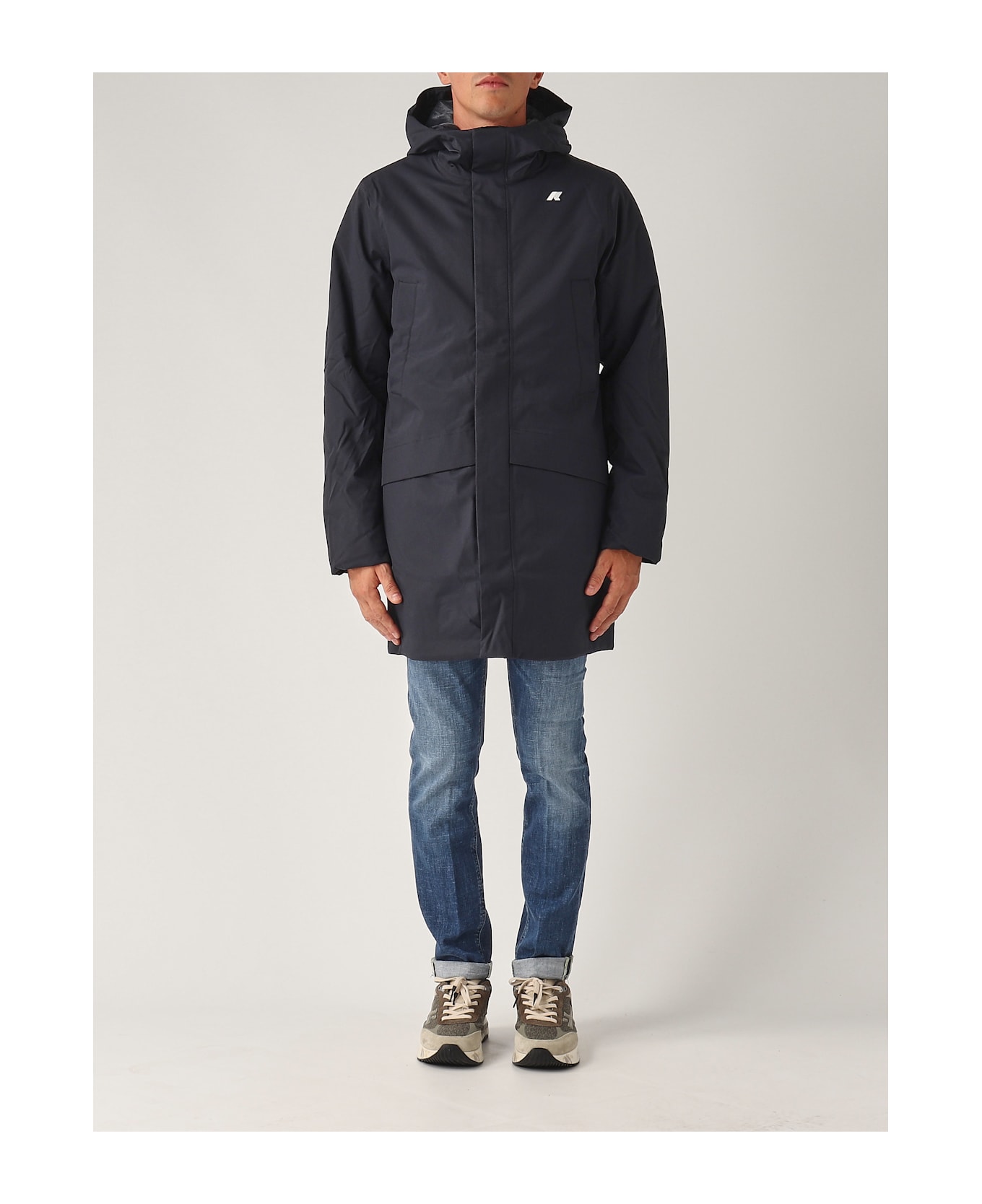 K-Way Jarno Twill Marmotta Jacket - NAVY