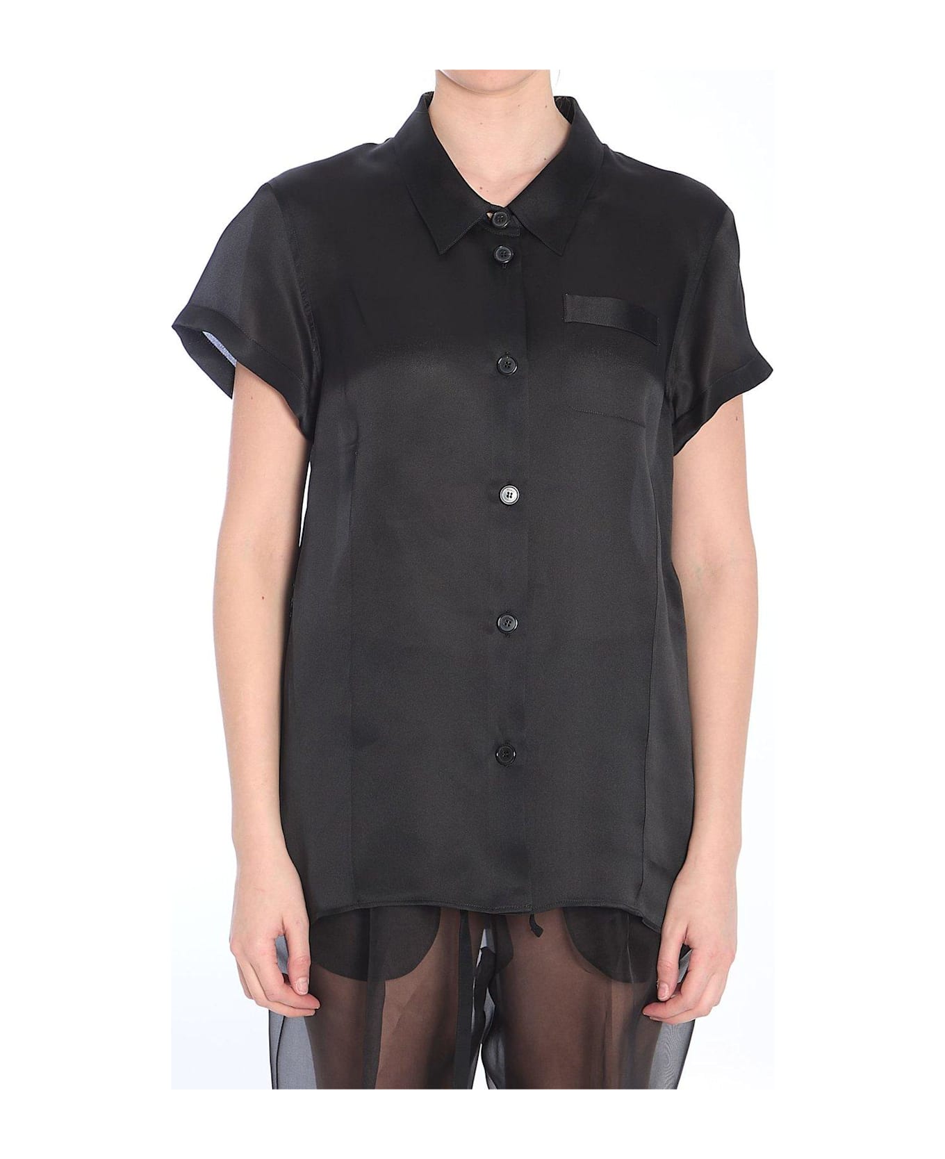 Khaite Keefe Button-up Blouse - BLACK