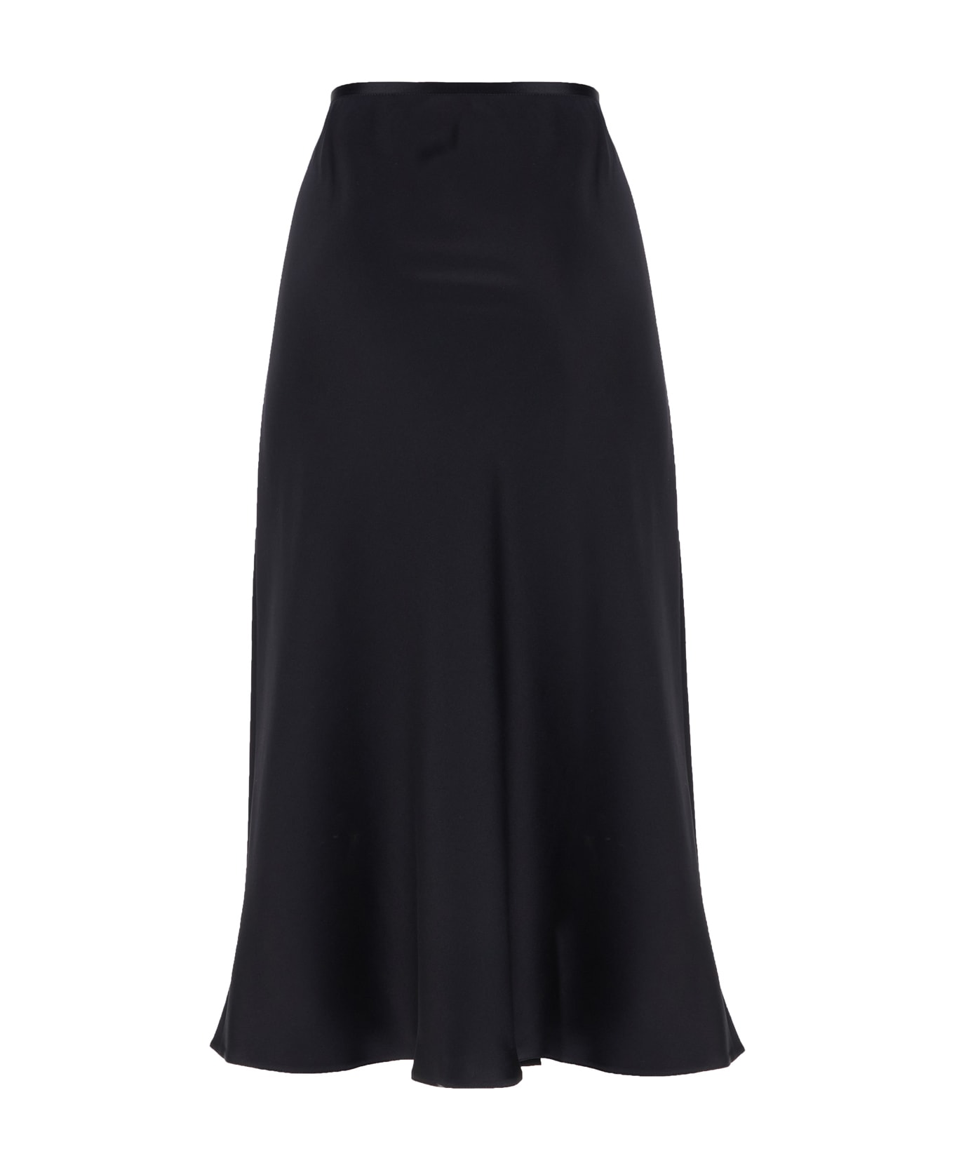 Max Mara Midnight Blue Silk Skirt - Blu Marino