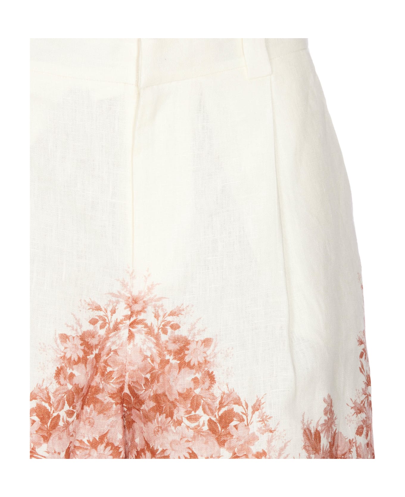TwinSet Shorts - Bianco e Rosa