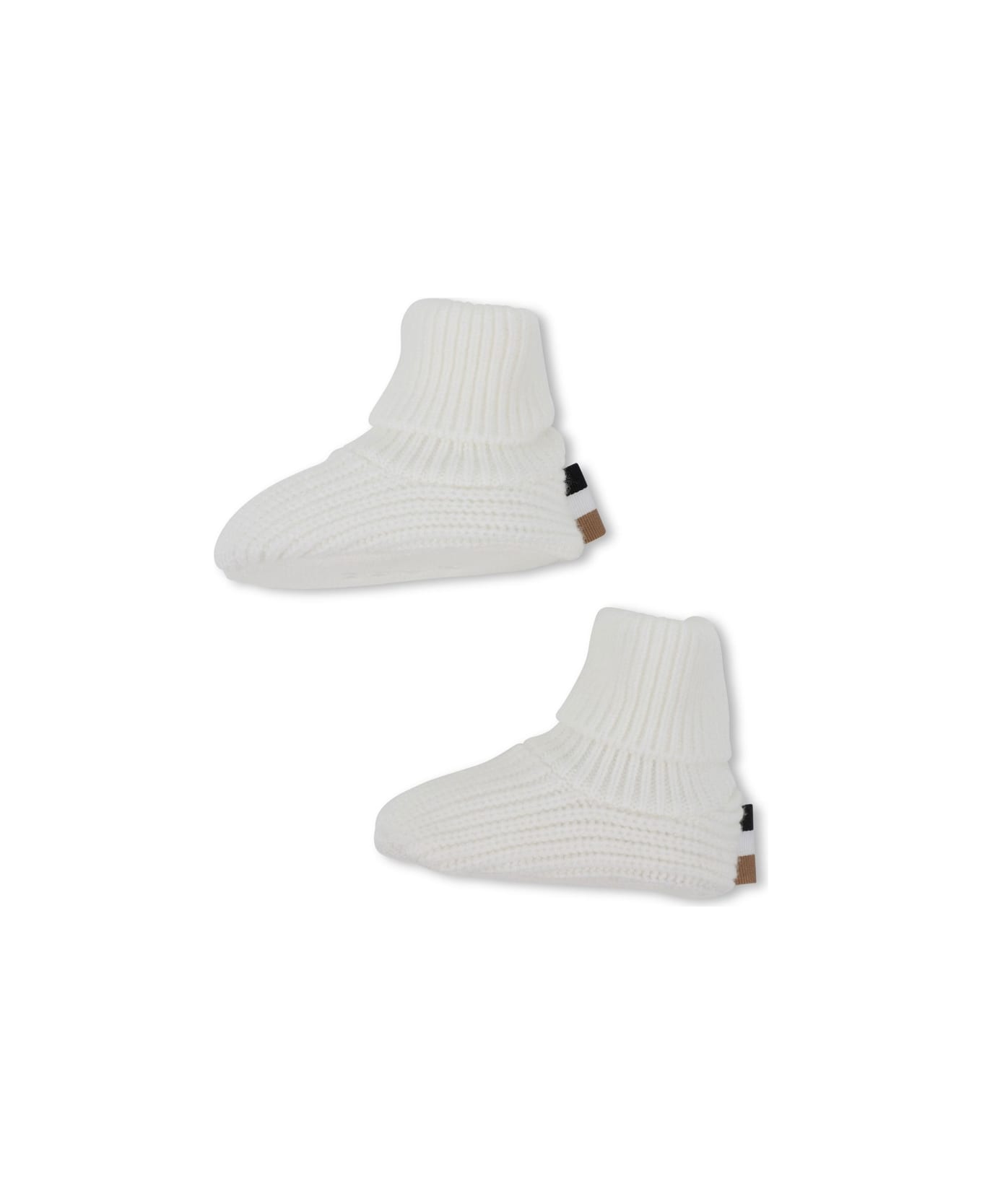 Hugo Boss Hat Set With Slippers - WHITE