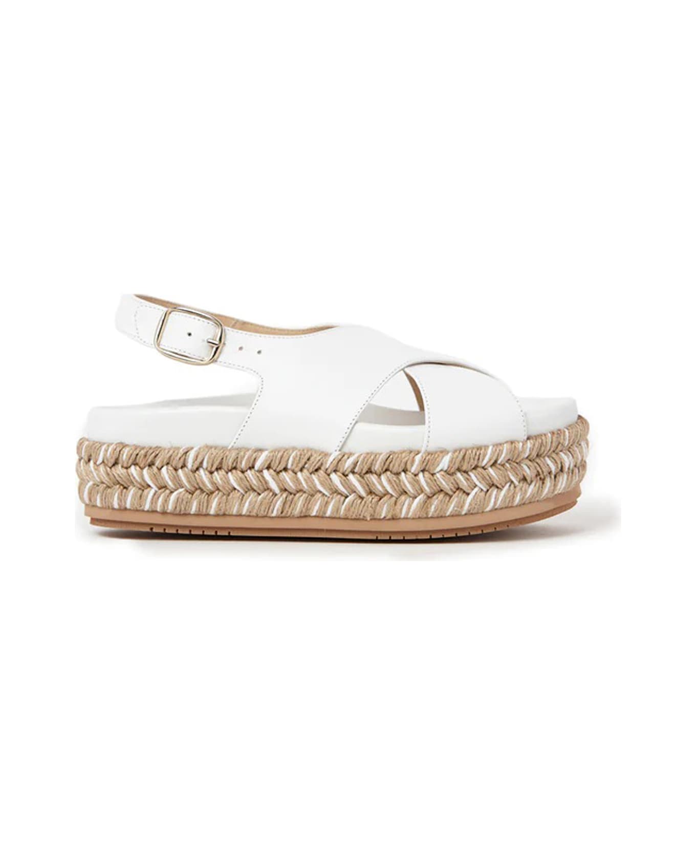 Paloma Barceló Flat Sandals - White