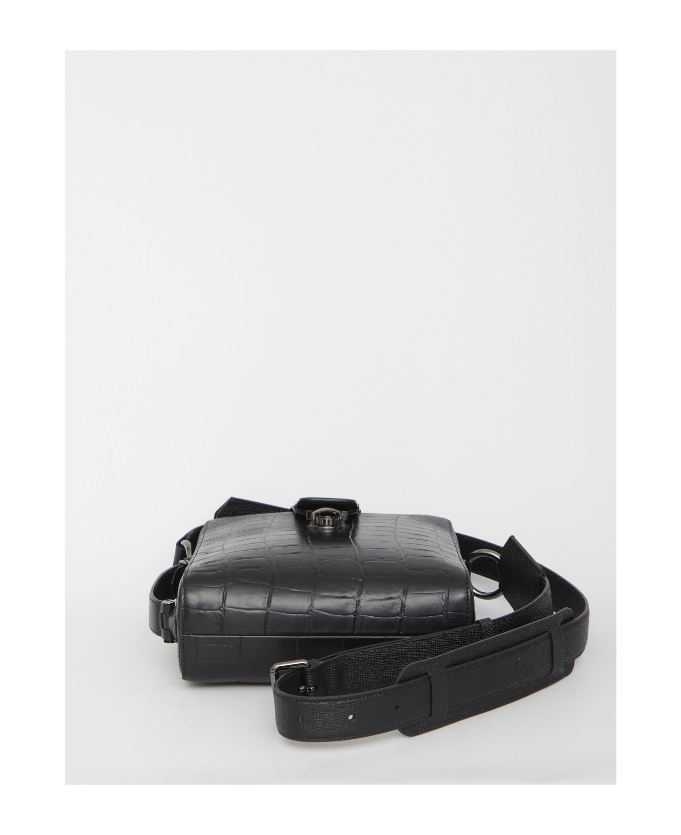 Maison Margiela Four-stitch Leather Shoulder Bag - BLACK
