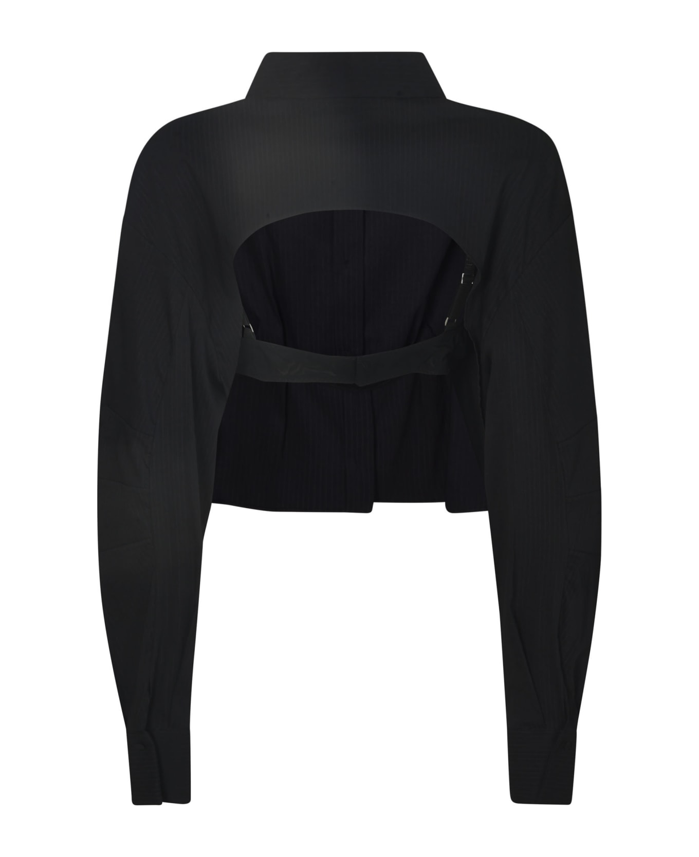 Alessandro Vigilante Open Back Cropped Jacket - Black ジャケット