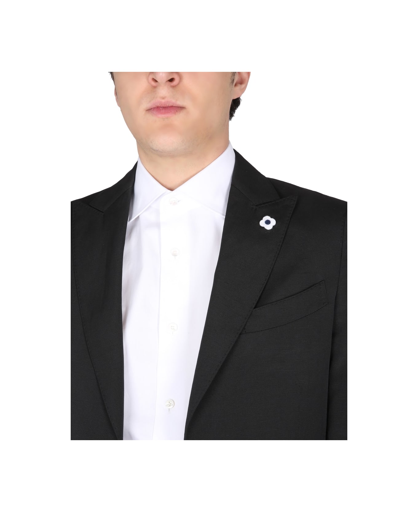 Lardini Single-breasted Dress - BLACK
