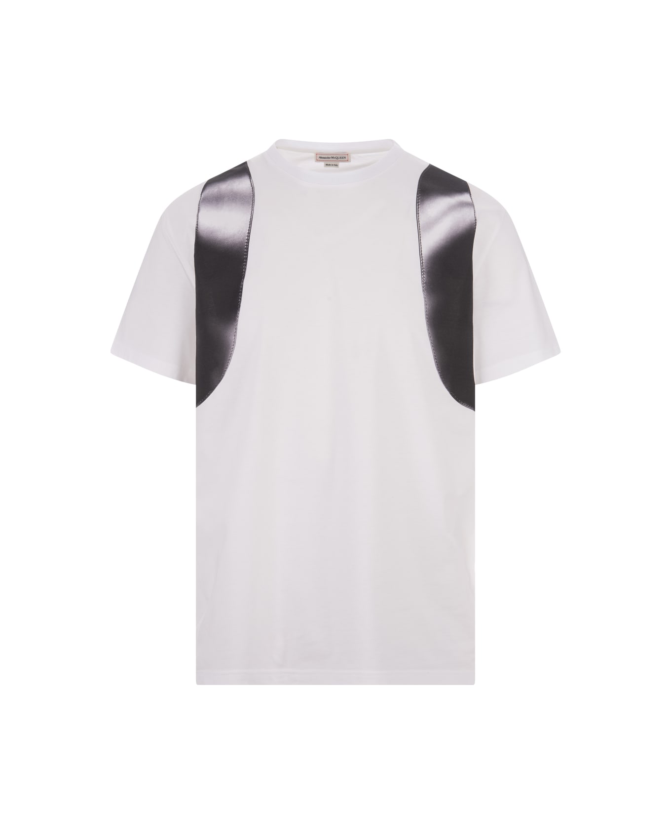 Alexander McQueen White T-shirt With Back Maxi Seal Logo - White