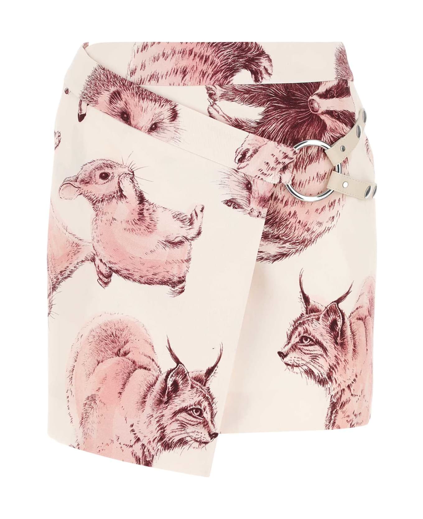 Stella McCartney Printed Cotton Mini Skirt - 5702 スカート