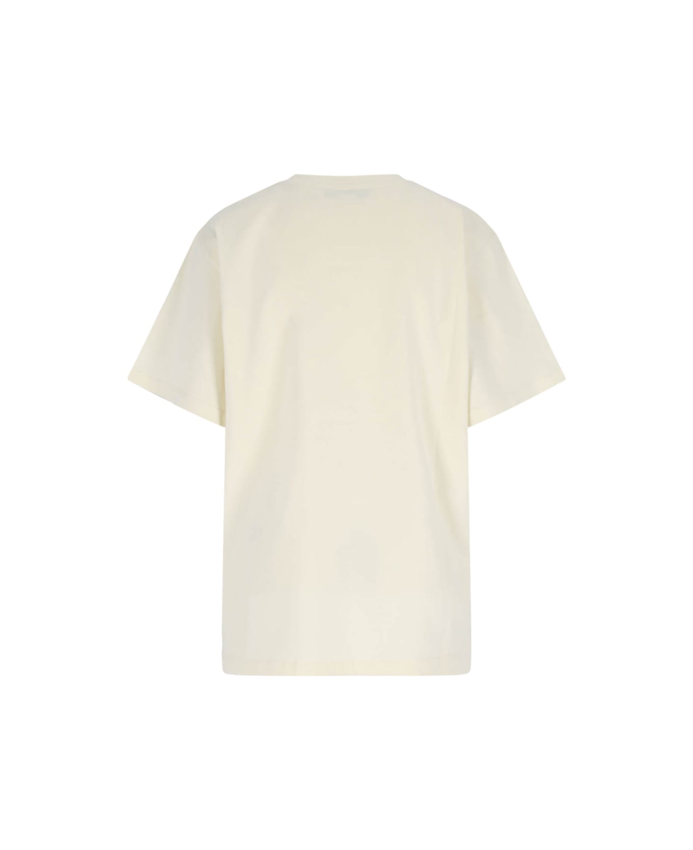 Stella McCartney Logo T-shirt - Cream