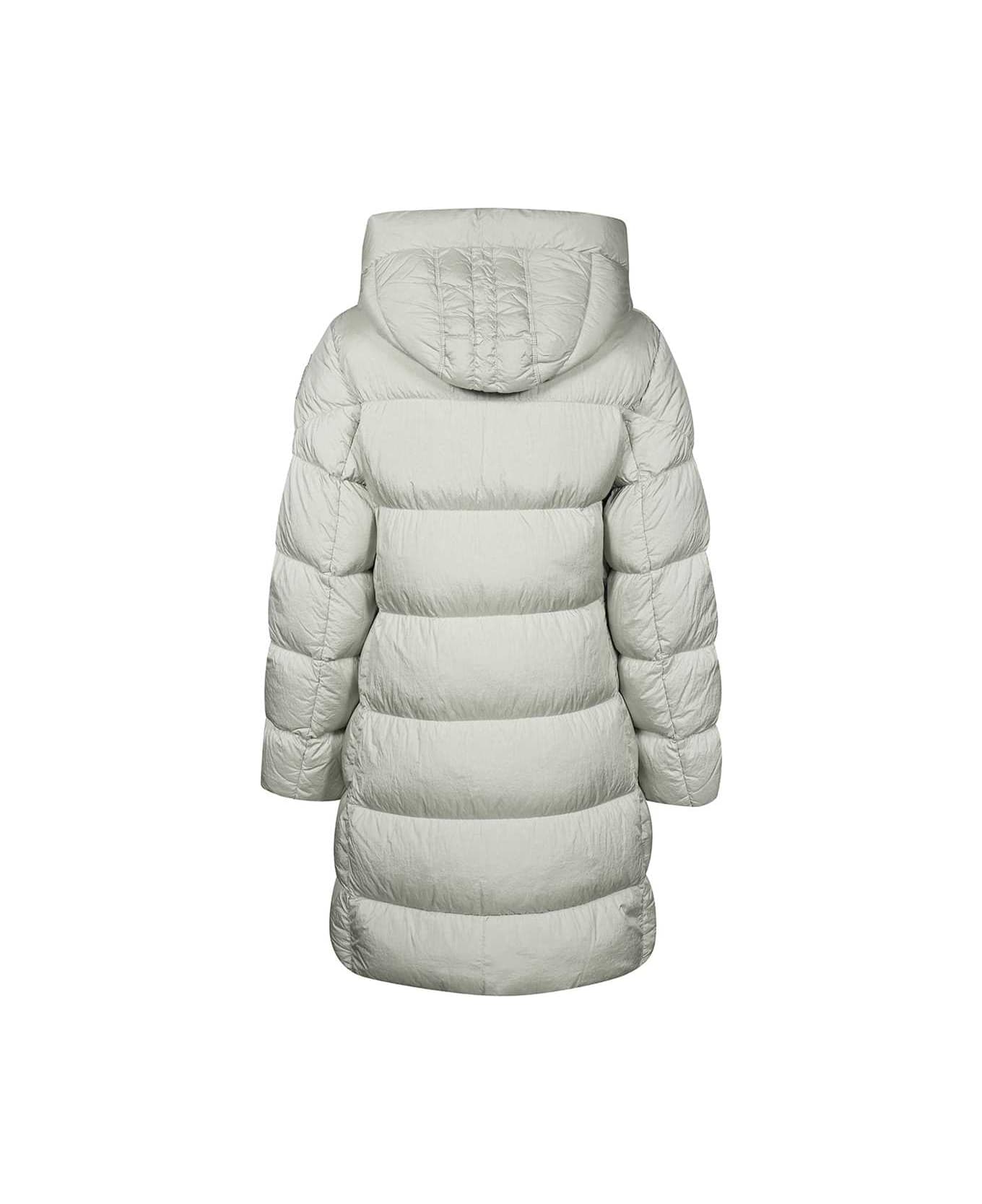 Parajumpers Harmony Long Hooded Down Jacket - White コート