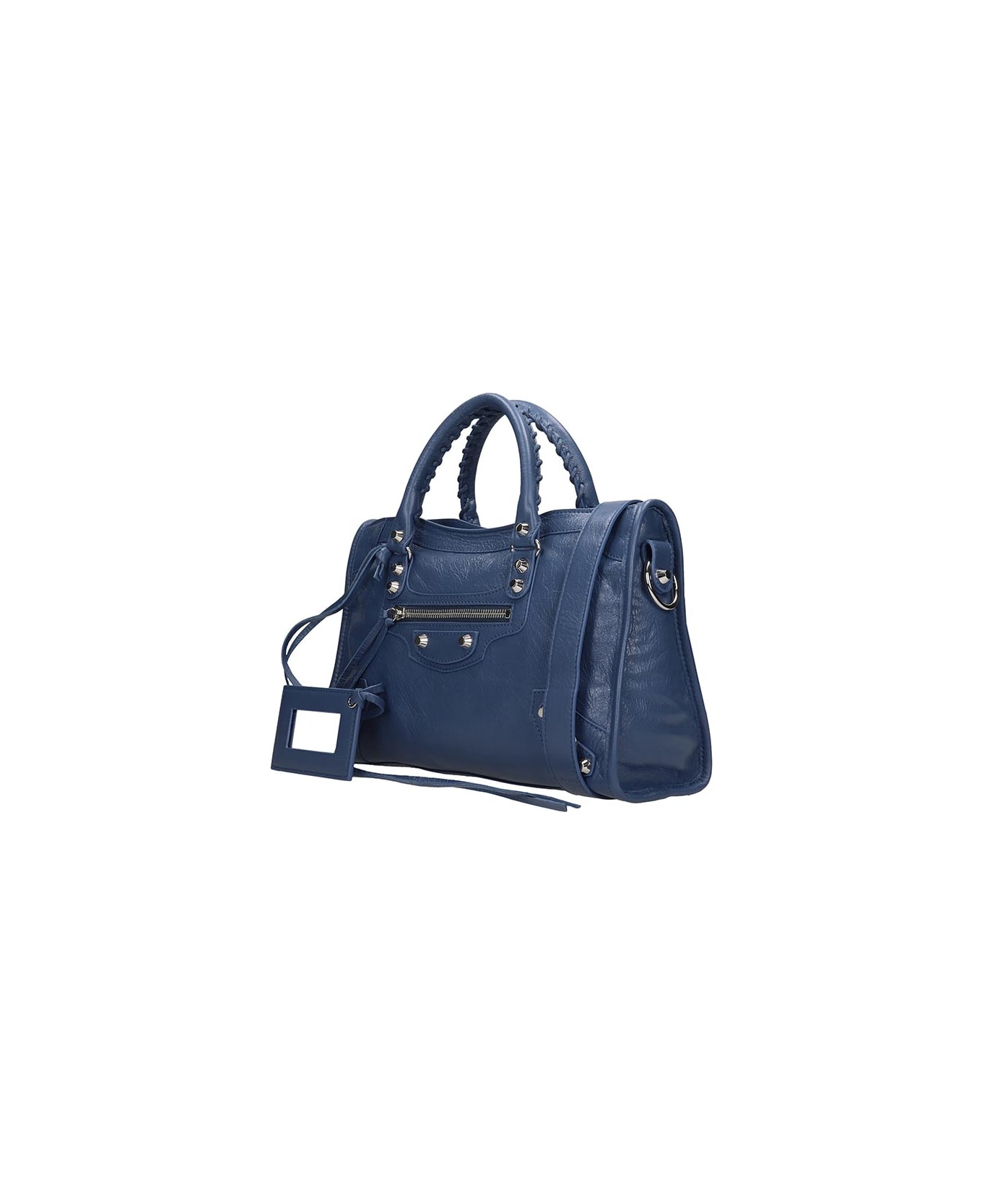 Balenciaga Class City S Aj Hand Bag In Blue Leather - blue
