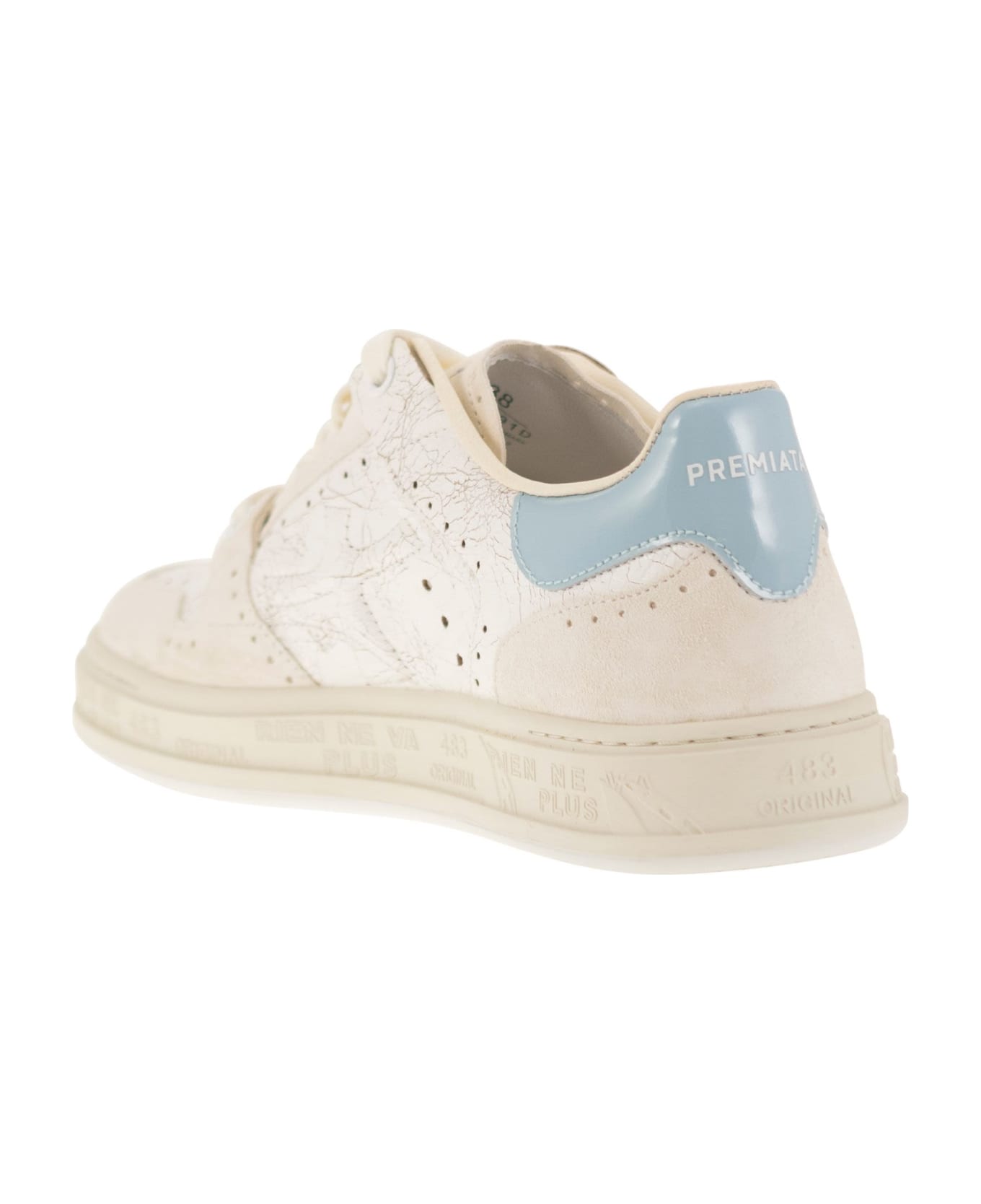 Premiata Quinn-d - Sneakers - White/light Blue