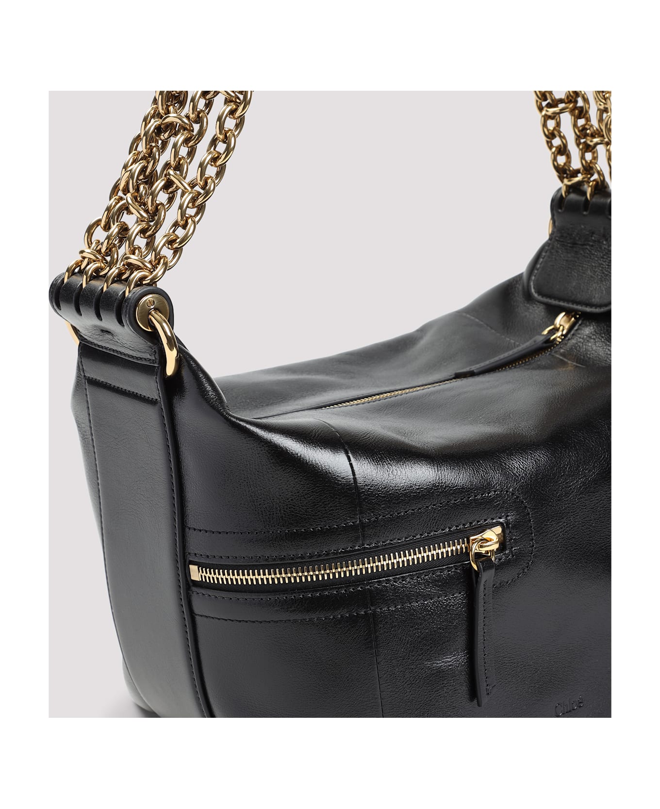 Chloé Camera Chain Shoulder Bag - Black