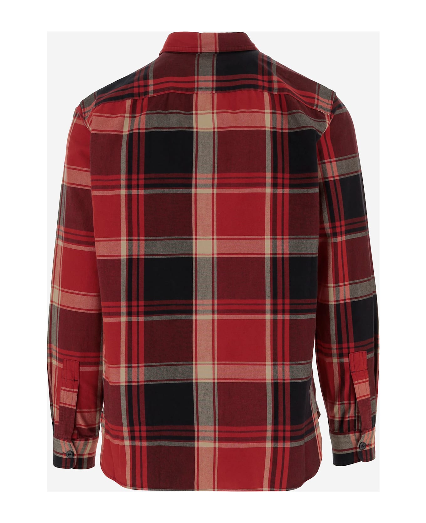 Polo Ralph Lauren Cotton Shirt With Check Pattern - Red