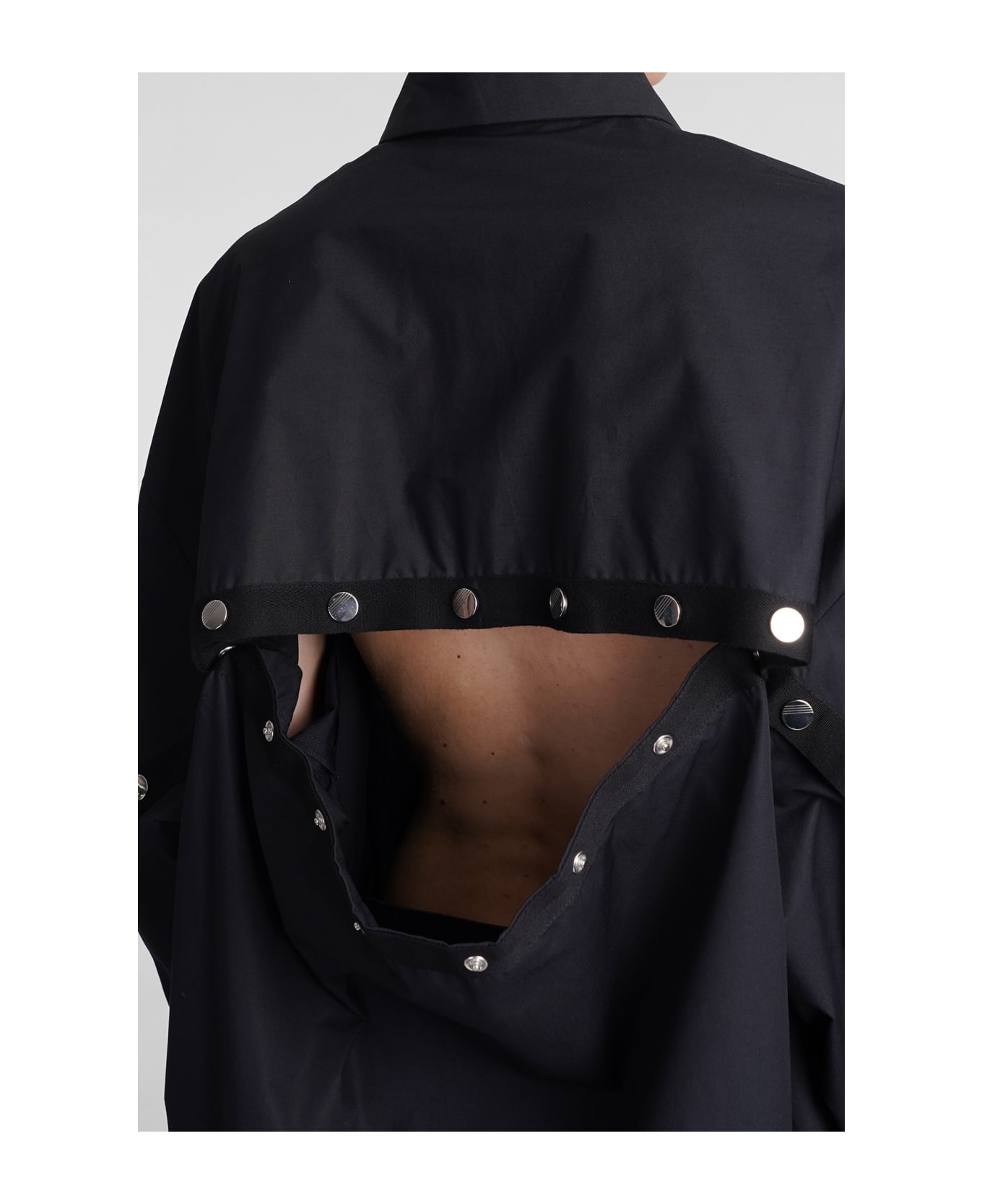 The Attico Shirt In Black Cotton - black