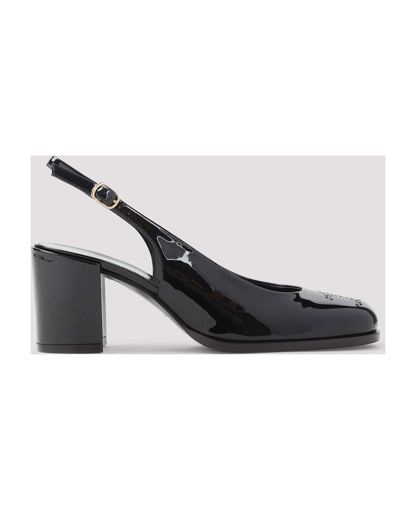 Celine Perforated Triomphe Slingback - No Black