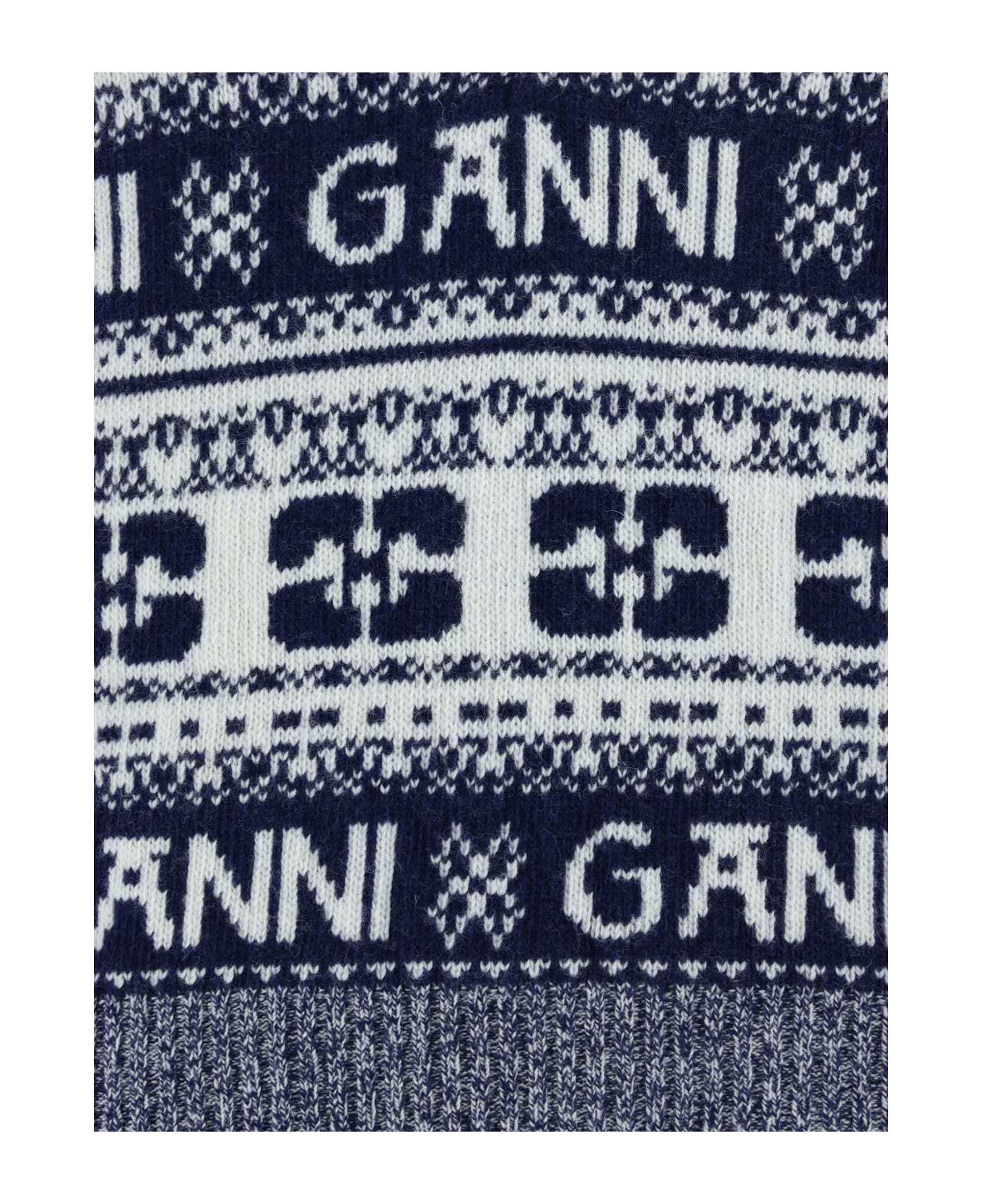 Ganni Logo Vest - Blu