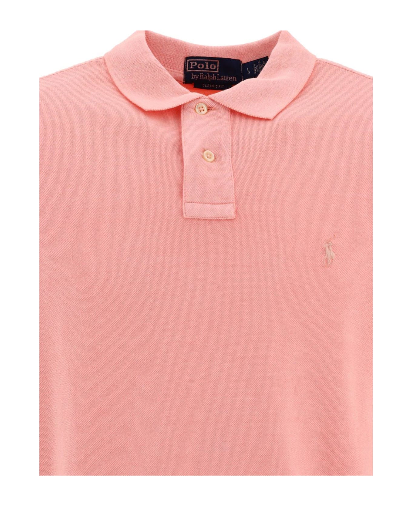 Ralph Lauren Polo Pony Embroidered Polo Shirt - Pink