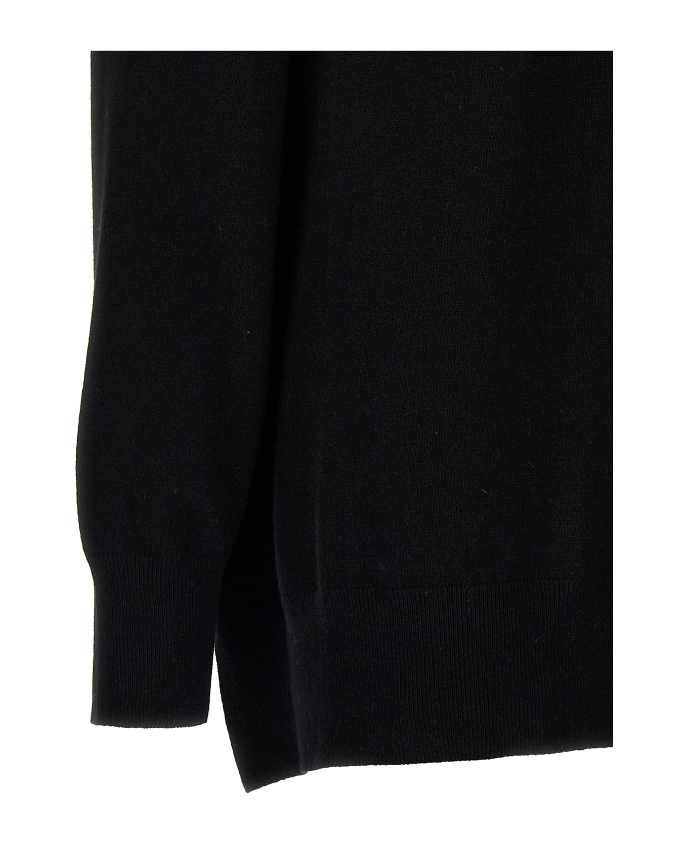 (nude) Oversize Sweater - Black  