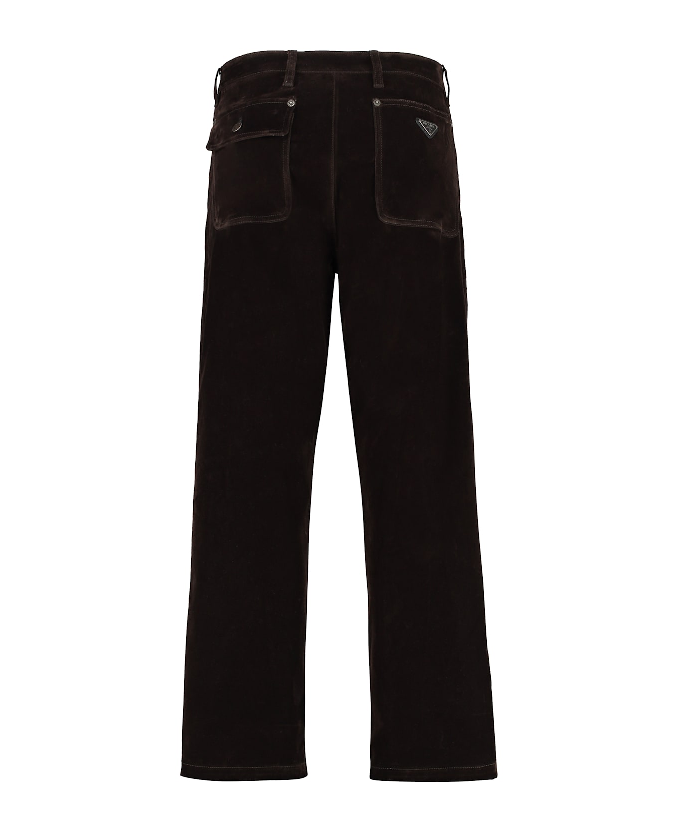 Prada Velvet Trousers - DARKBROWN