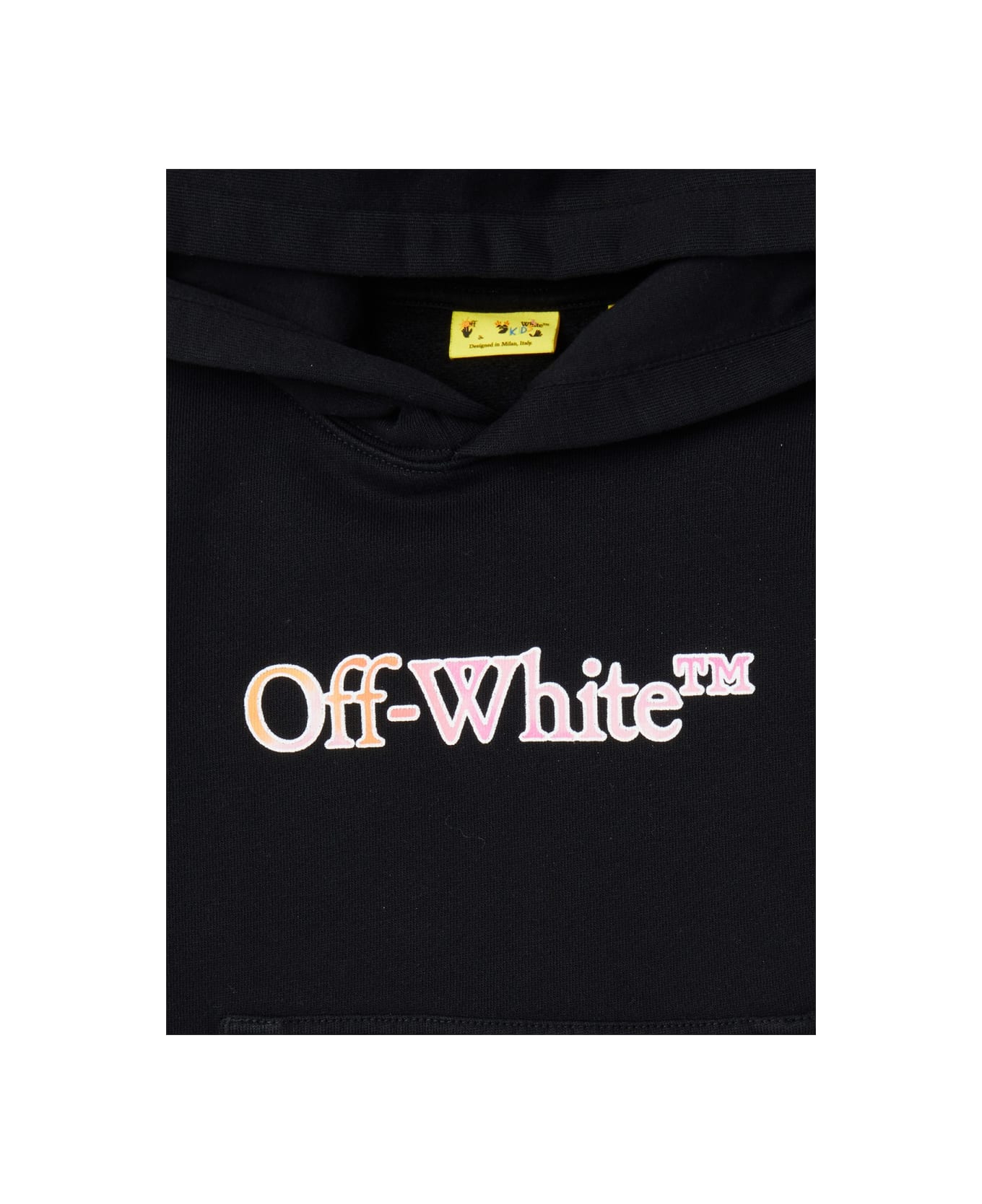 Off-White "watercolor Hoodie" Dress - BLACK