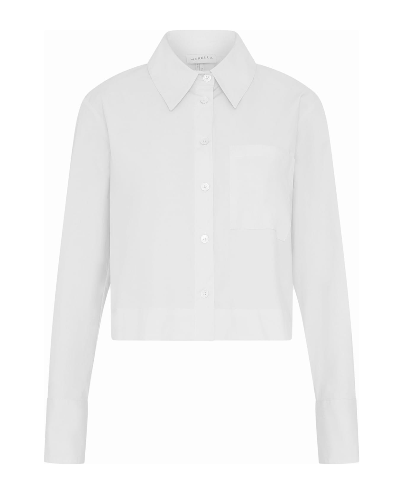 Marella White Long-sleeved Shirt - BIANCO