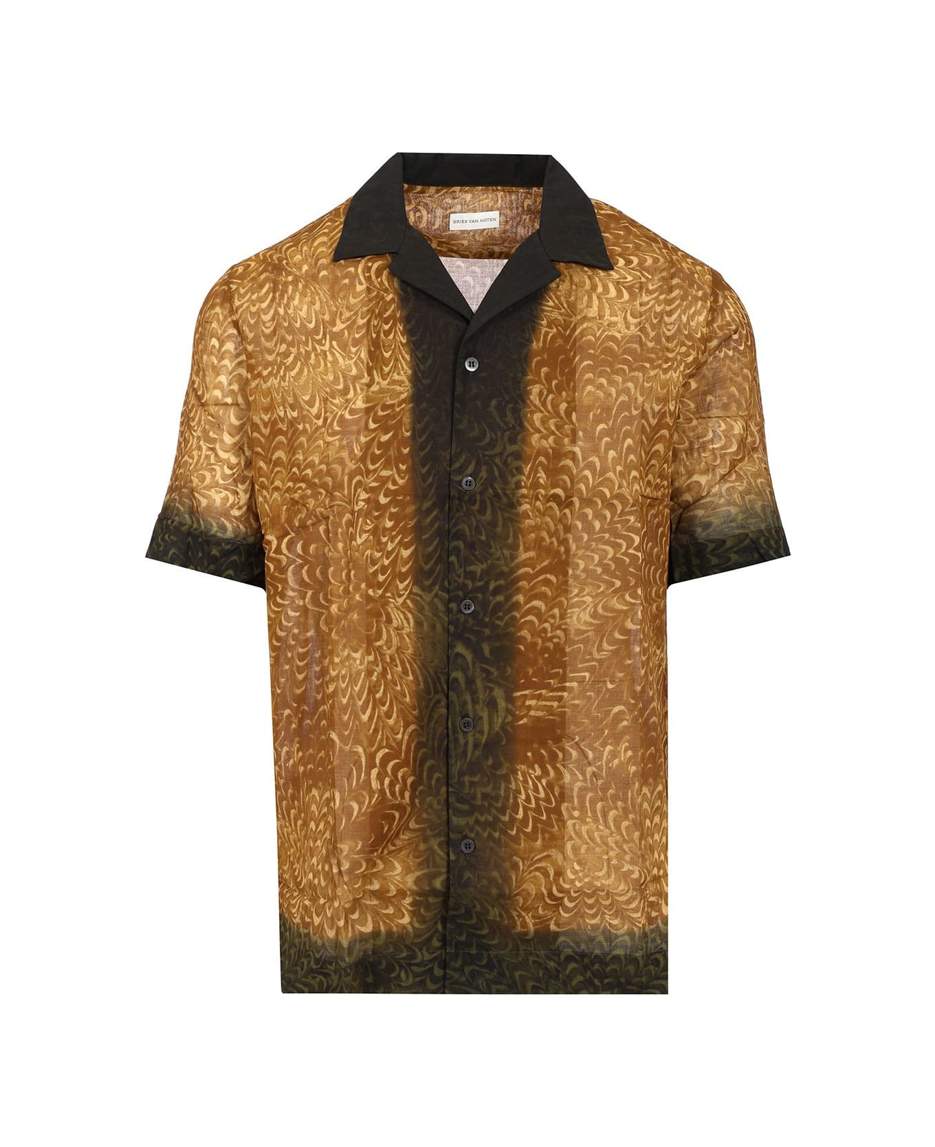 Dries Van Noten Boxy Cotton Shirt - Brown