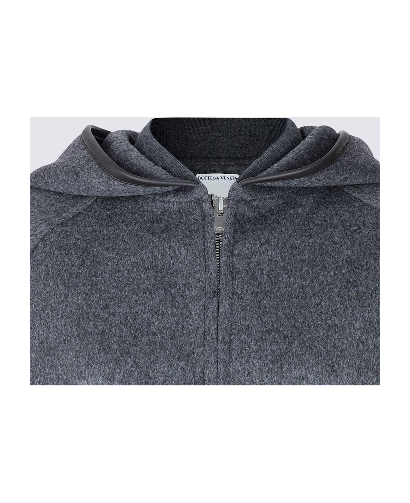 Bottega Veneta Grey Wool Shirt - CHARCOAL MELANGE