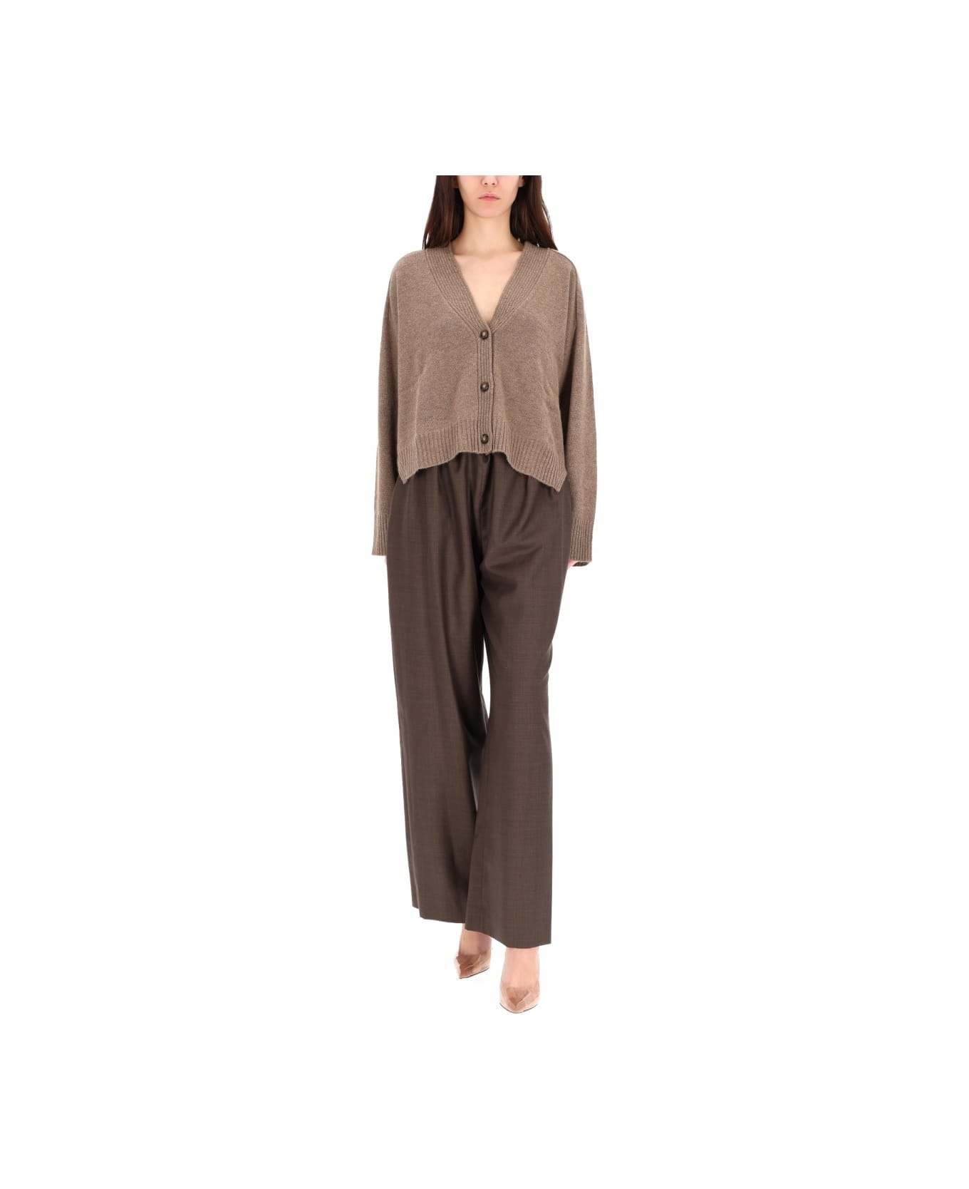 Loulou Studio Pants "cove" - BROWN
