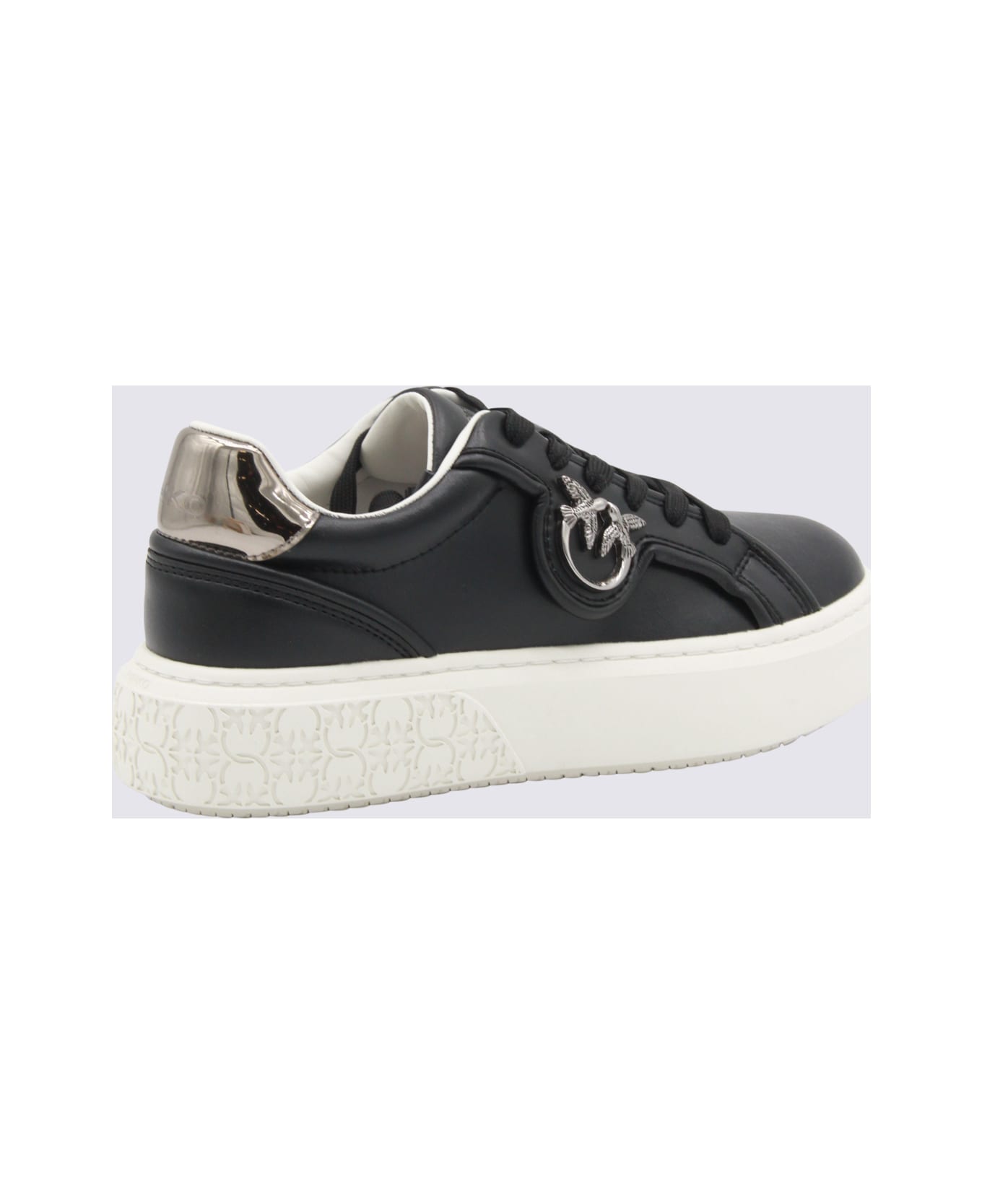 Pinko Black And Gold Sneakers - Black