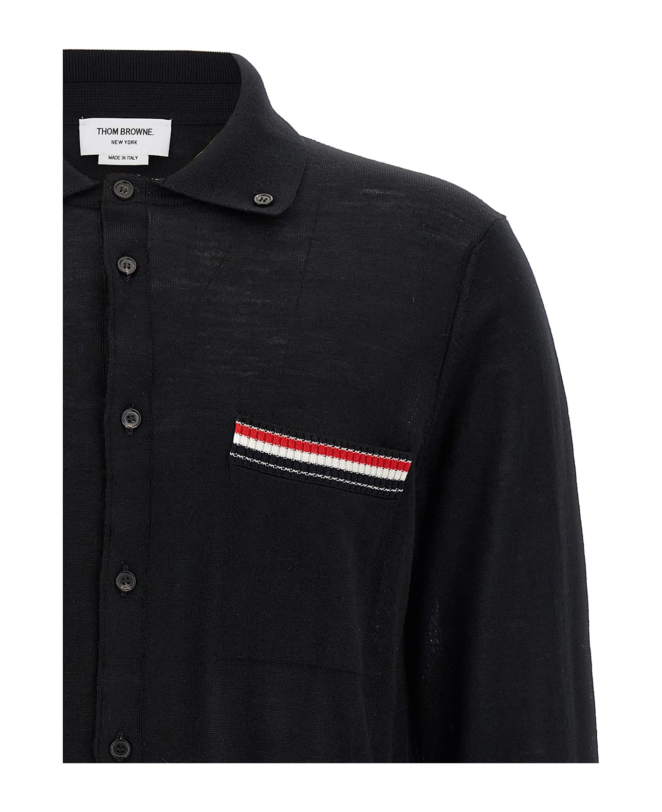 Thom Browne 
button Down
 Cardigan - Black